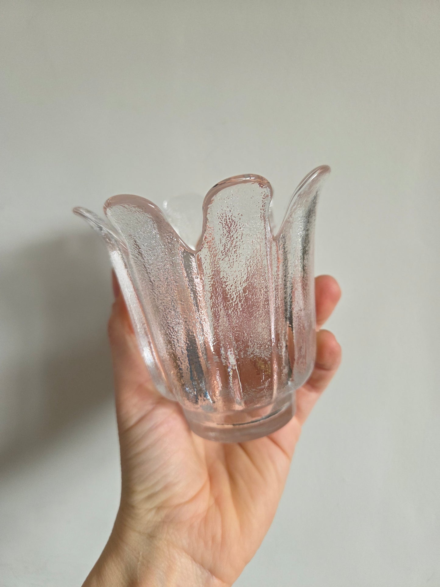 Vintage Glass Vase / Tealight Holder