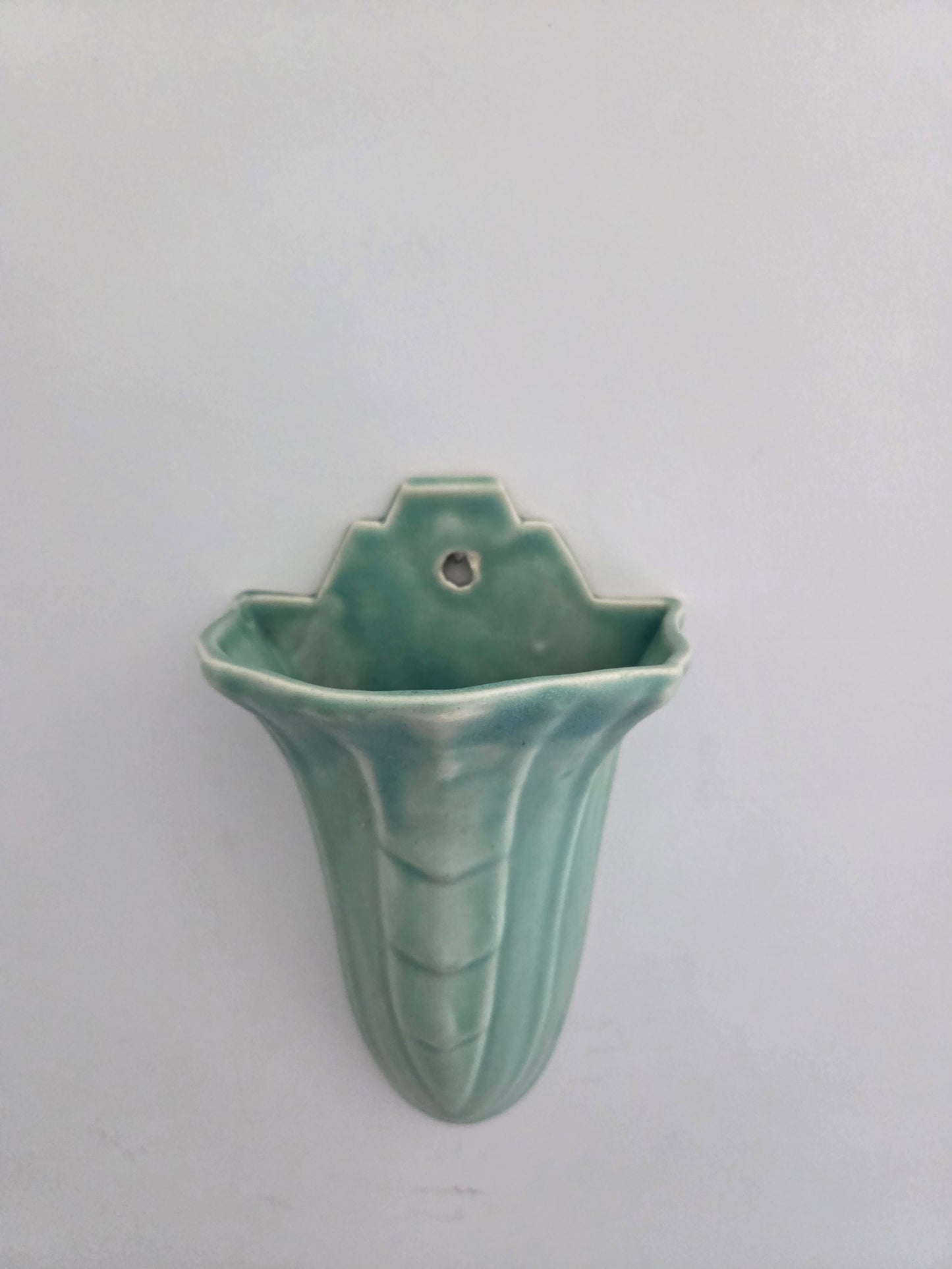 Stoneware Green Wall Vase