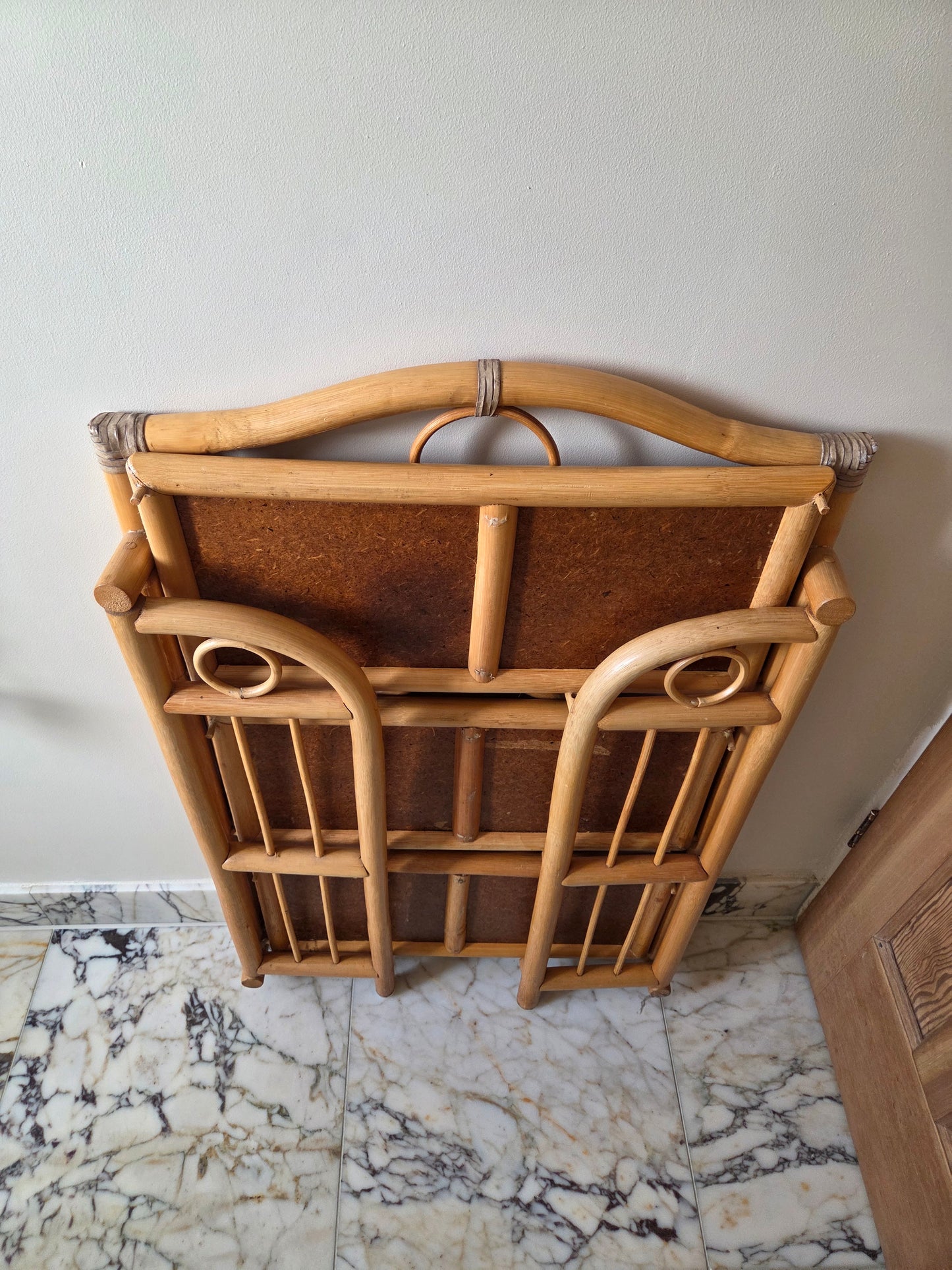 Vintage Folding Bamboo Shelves