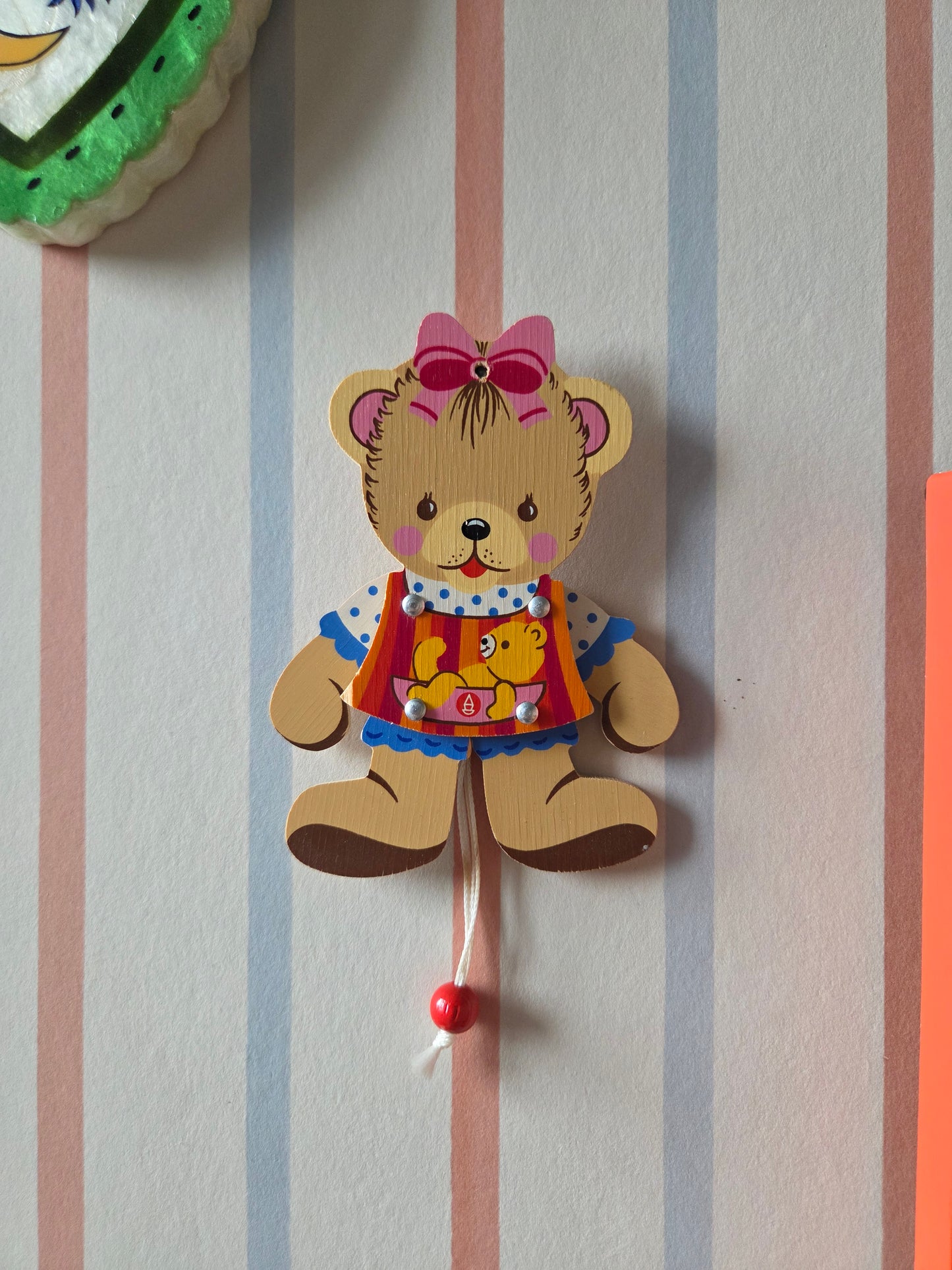 Vintage Mertenskunst Bear Wall Puppet - Small