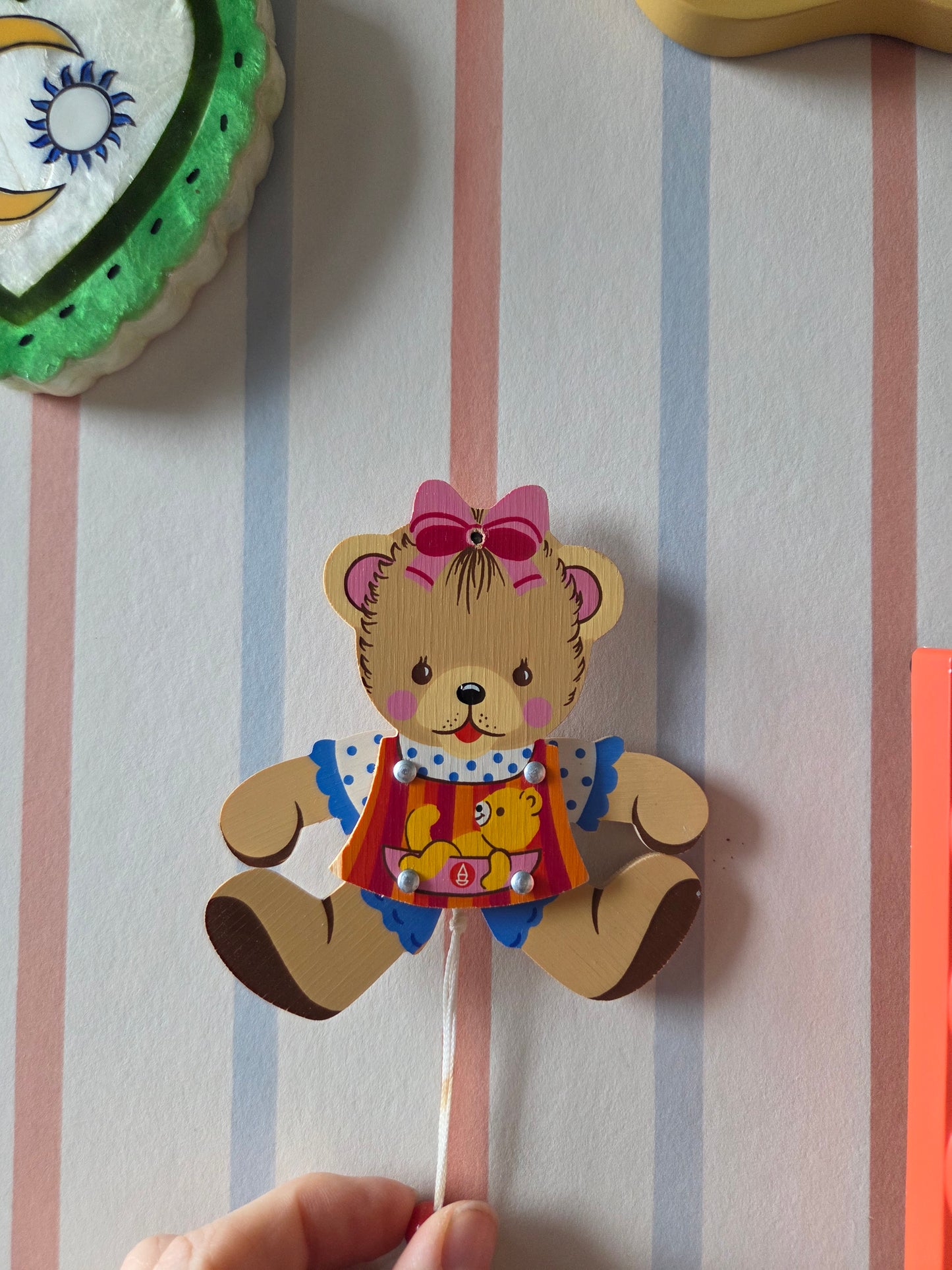 Vintage Mertenskunst Bear Wall Puppet - Small