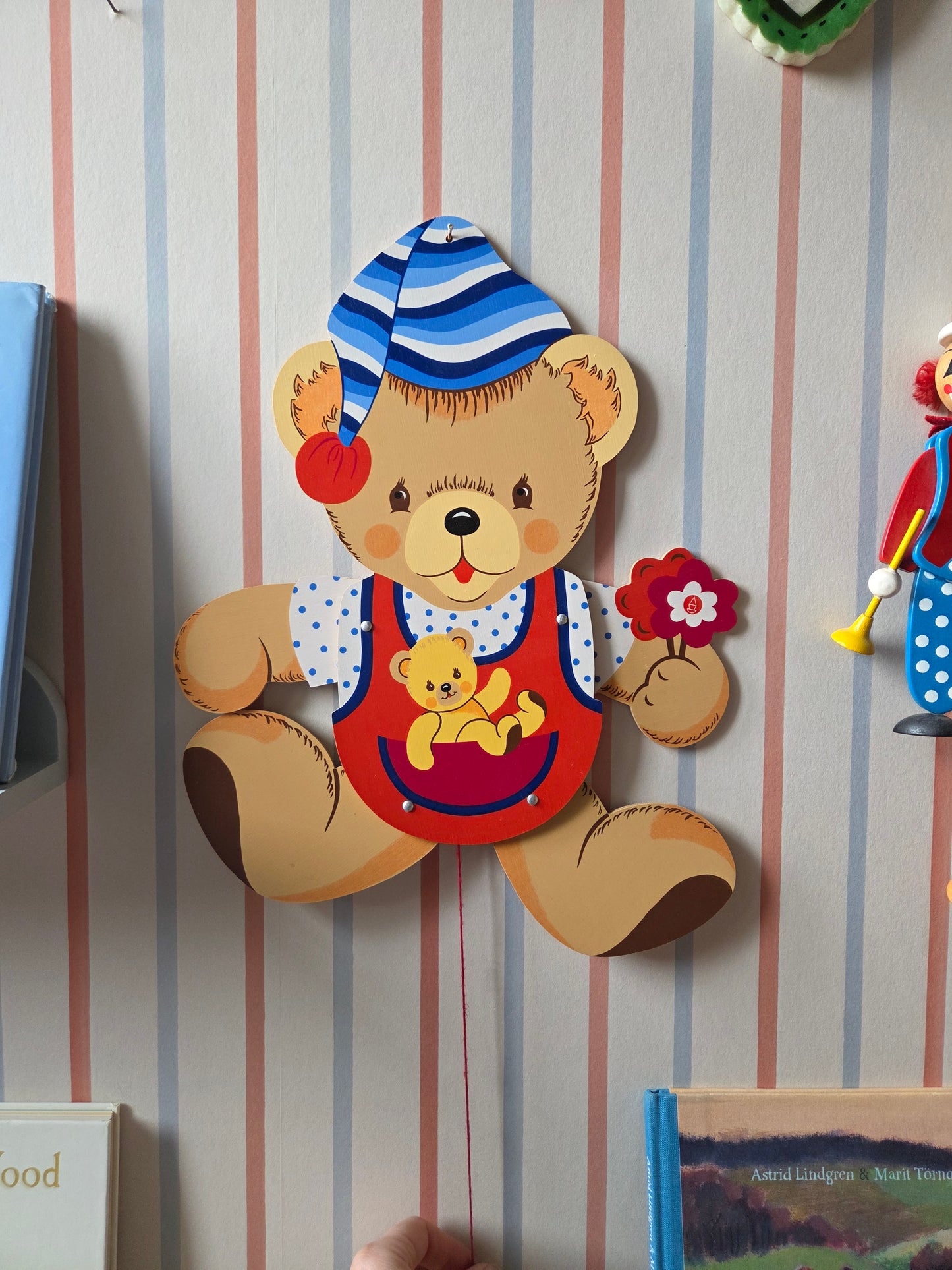Vintage Mertenskunst Bear Wall Puppet - Large