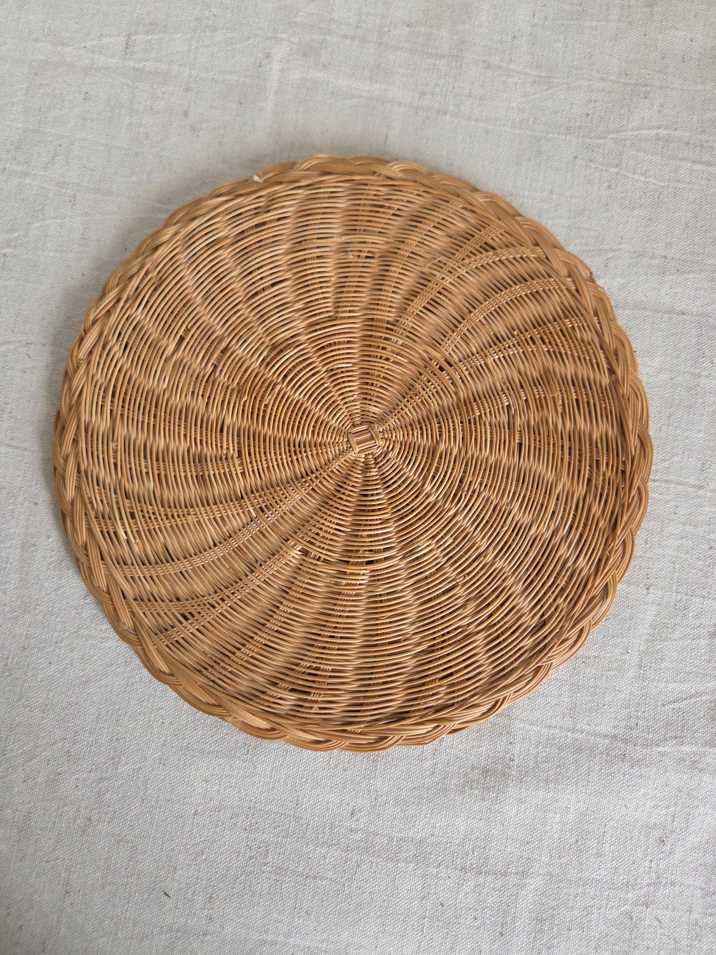 Vintage Wicker Trivet or Placemat