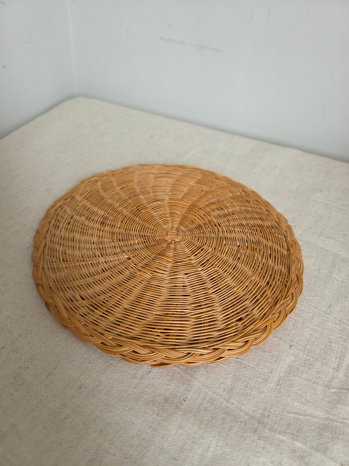 Vintage Wicker Trivet or Placemat