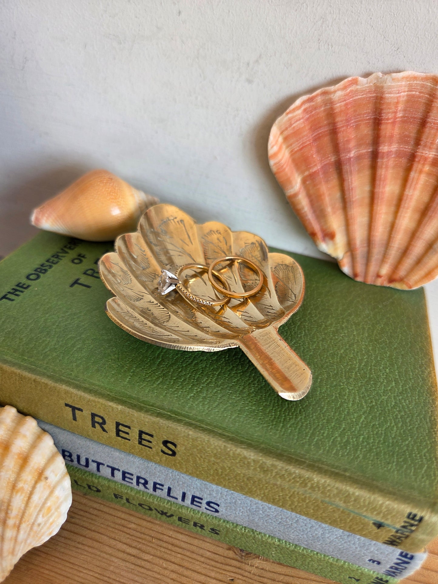 Brass Fan Shell Trinket Dish