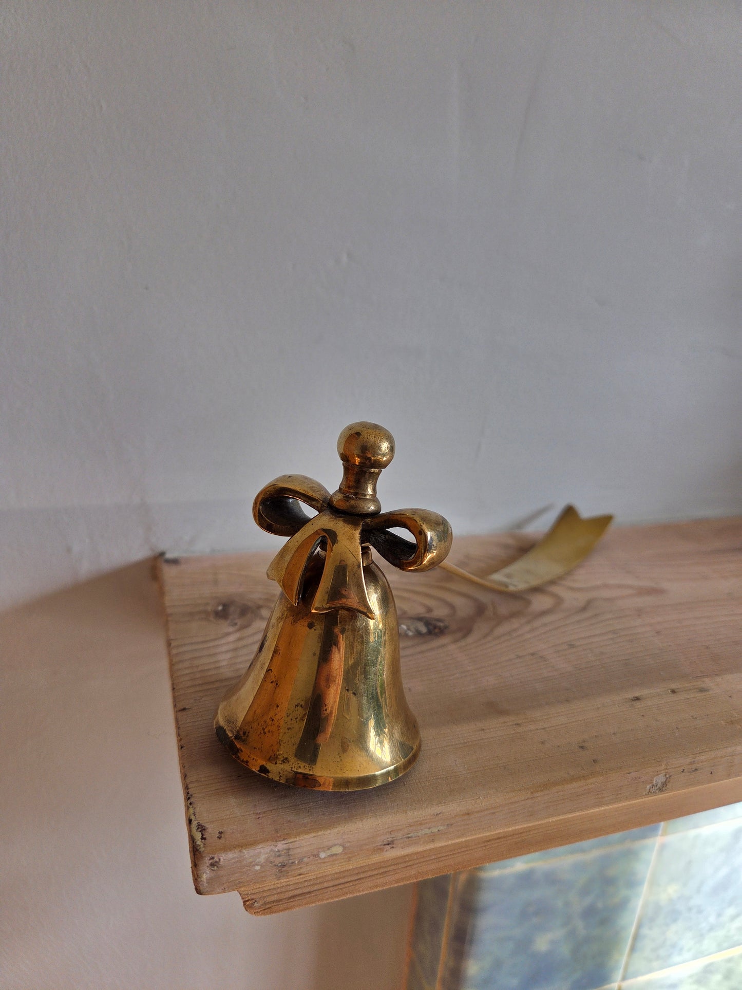 Vintage Brass Bow Candle Snuffer