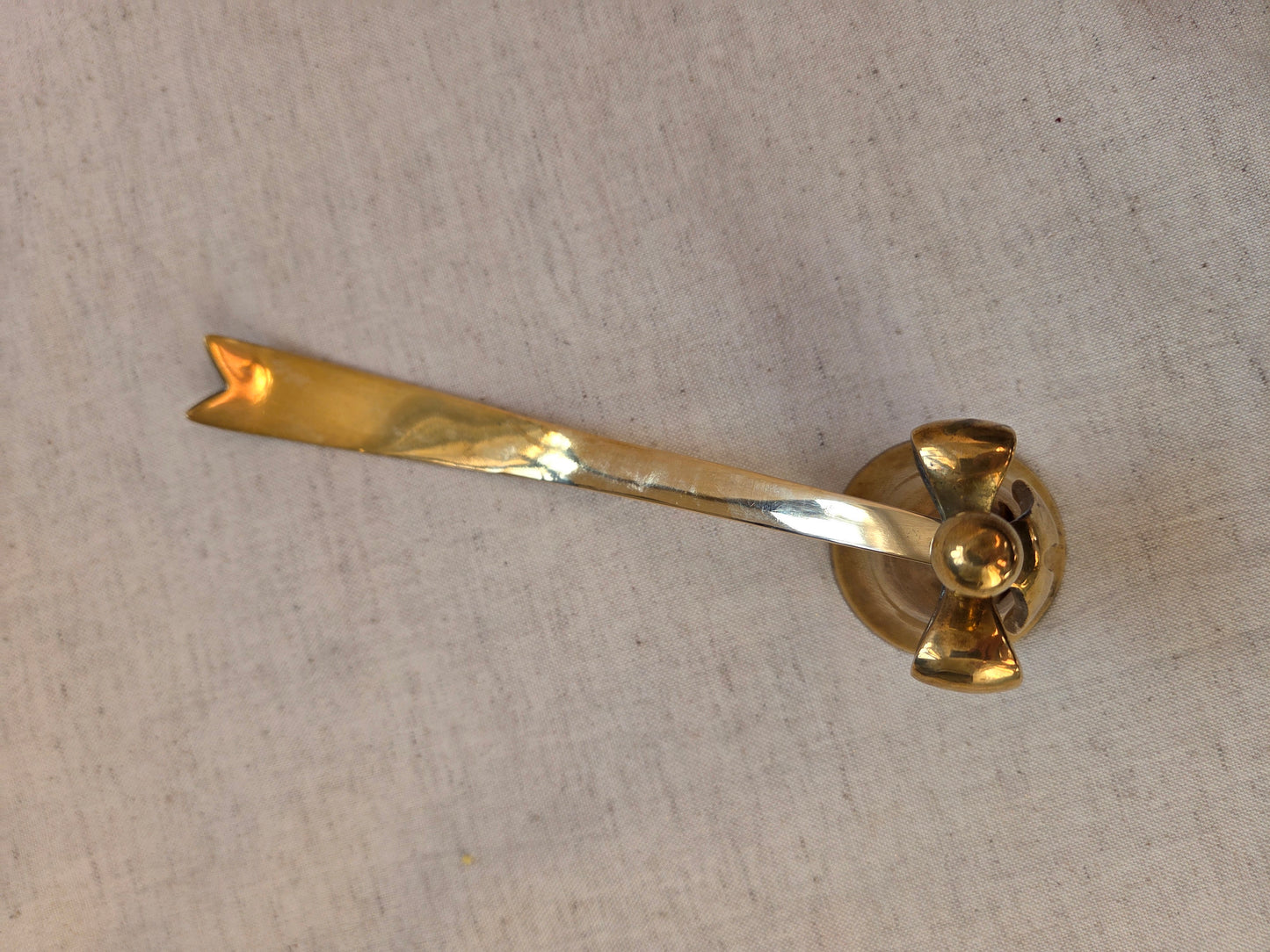 Vintage Brass Bow Candle Snuffer