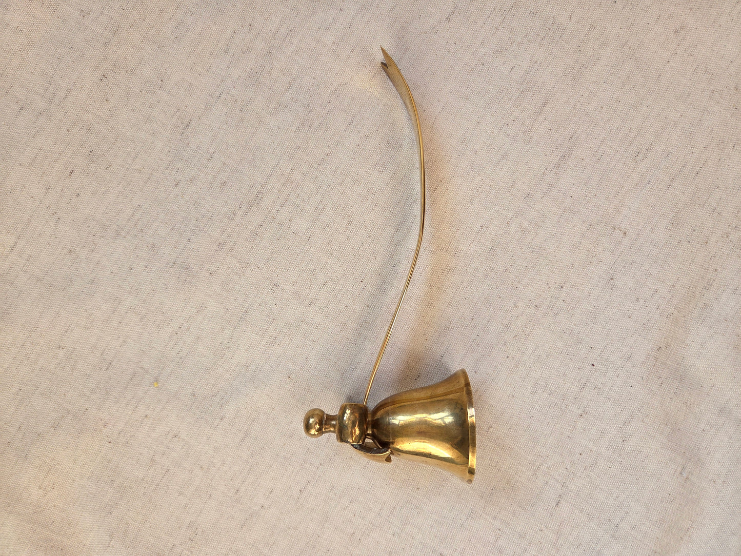 Vintage Brass Bow Candle Snuffer