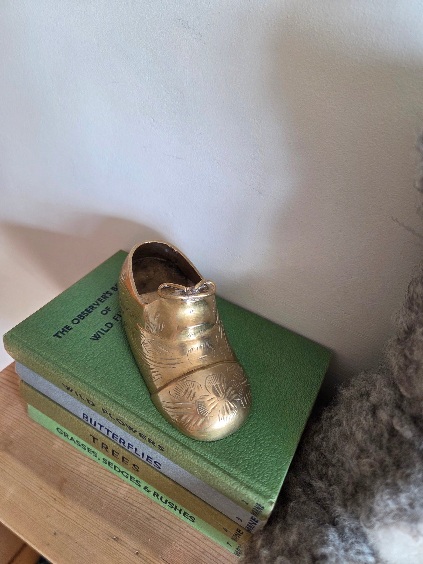 Brass Child's Shoe Ornament