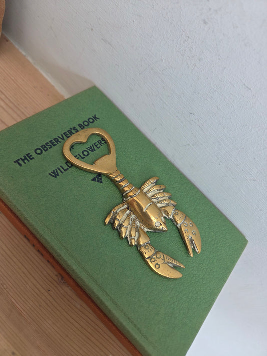 Brass Lobster Bottle Opener
