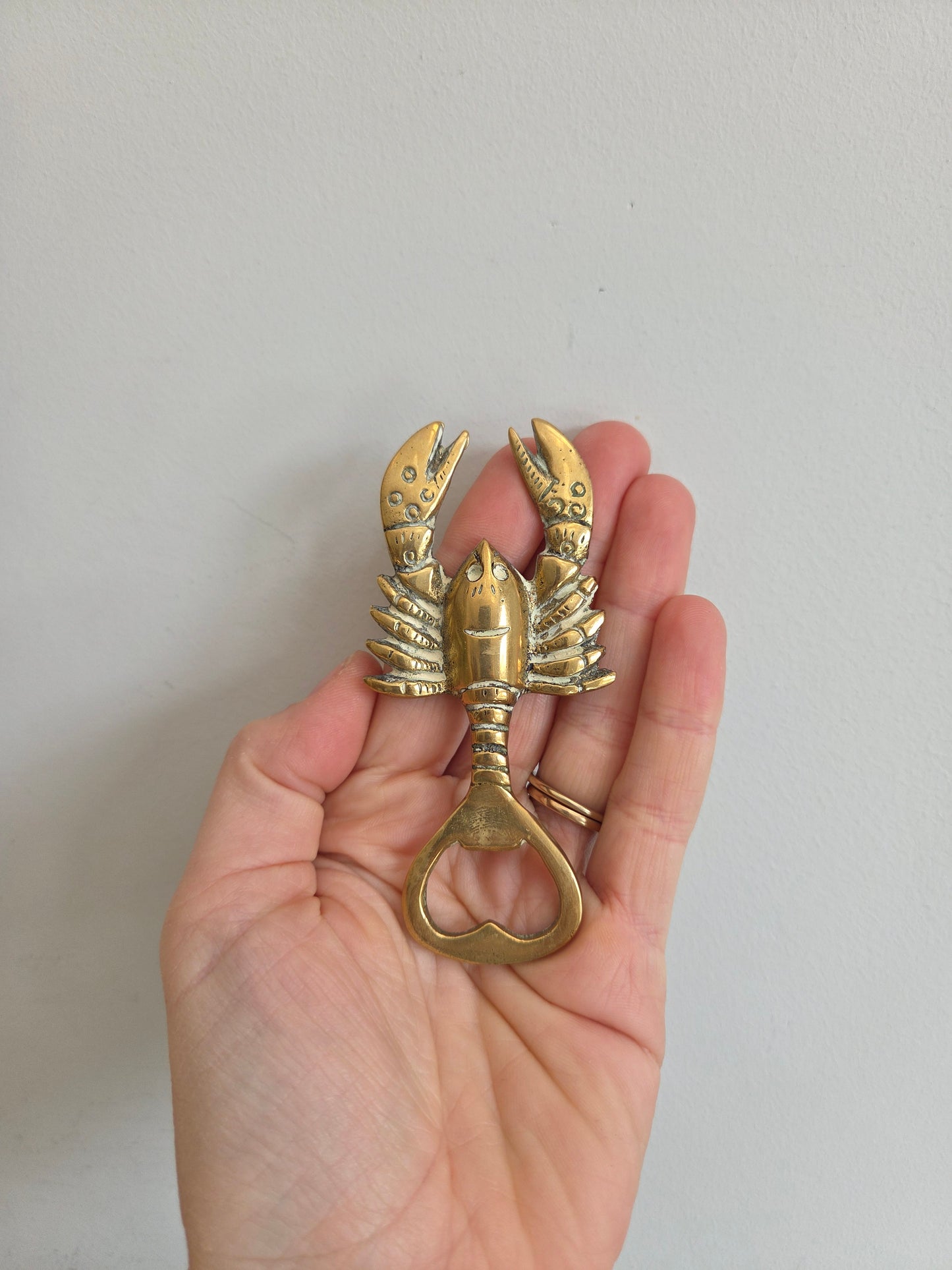 Brass Lobster Bottle Opener