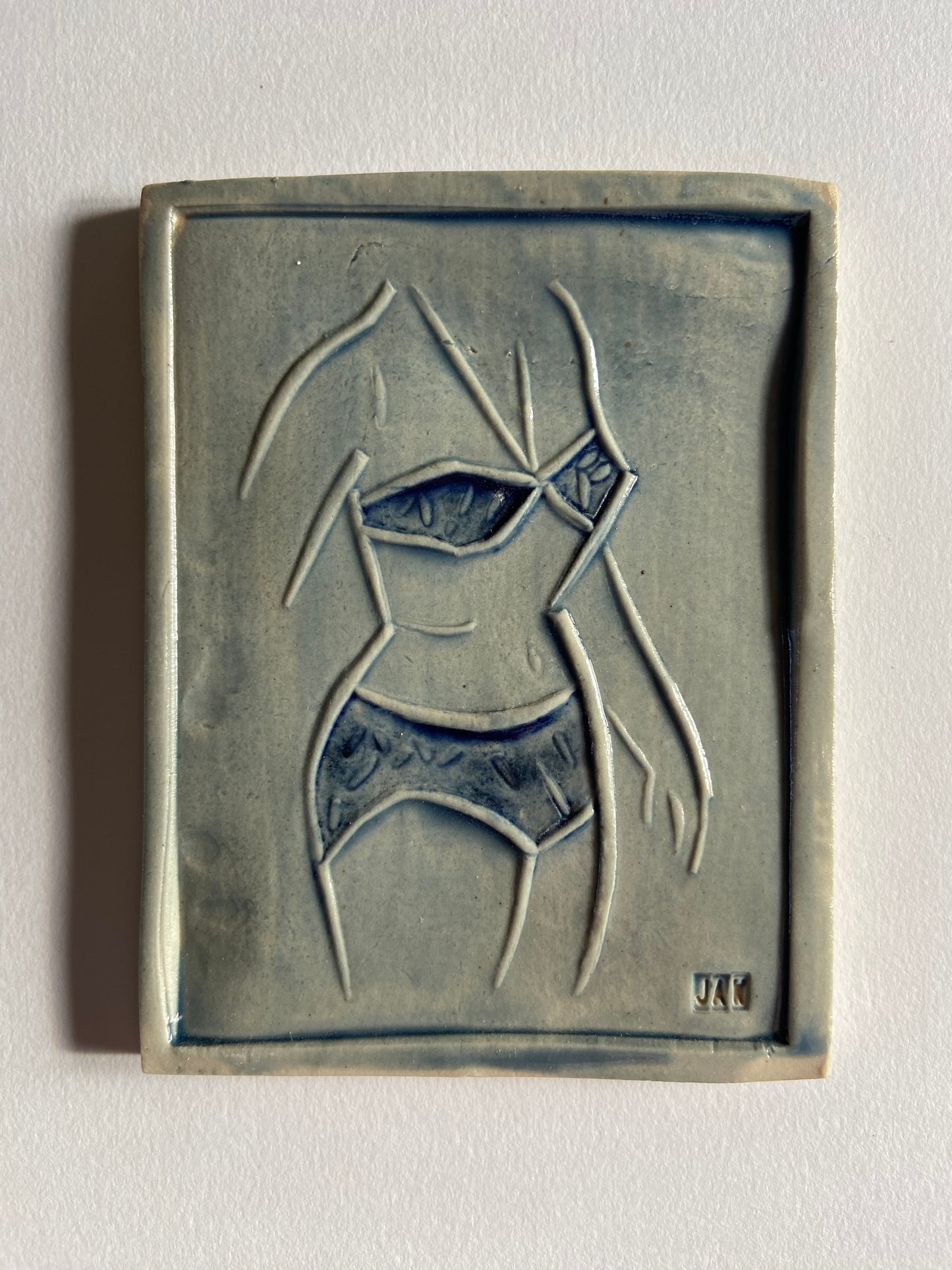 Beryl by Jaw Ceramics - Blue on white