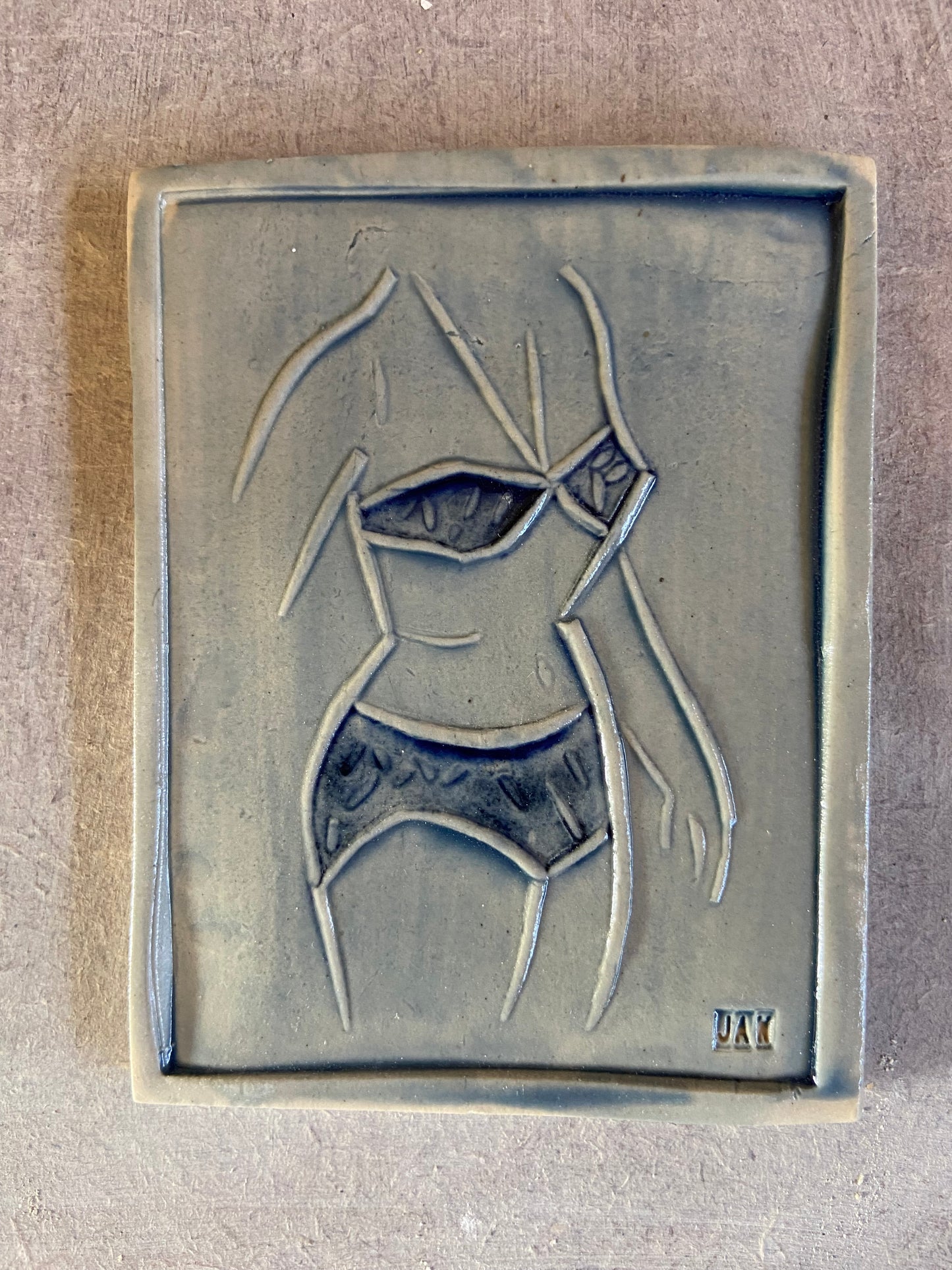 Beryl by Jaw Ceramics - Blue on white