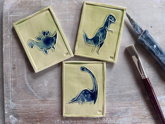 Dino Trio by Jaw Ceramics