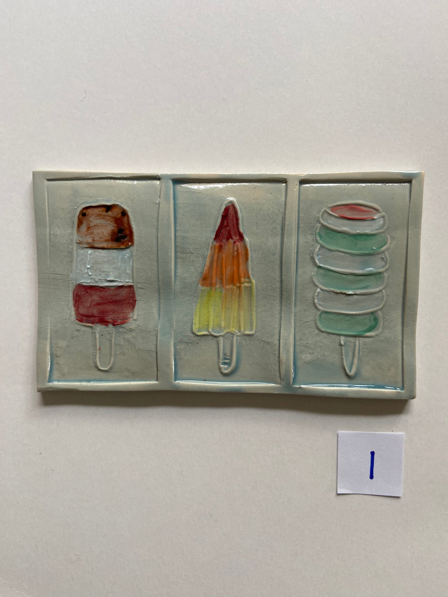 Triptytch of Ices 01 by JAW Ceramics