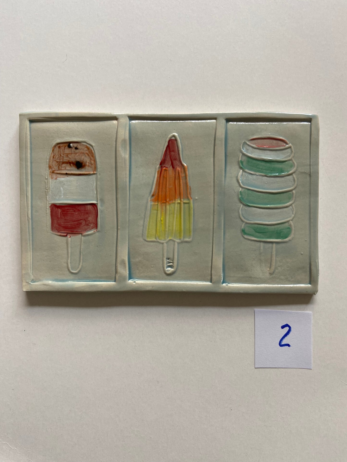 Triptytch of Ices 02 by JAW Ceramics