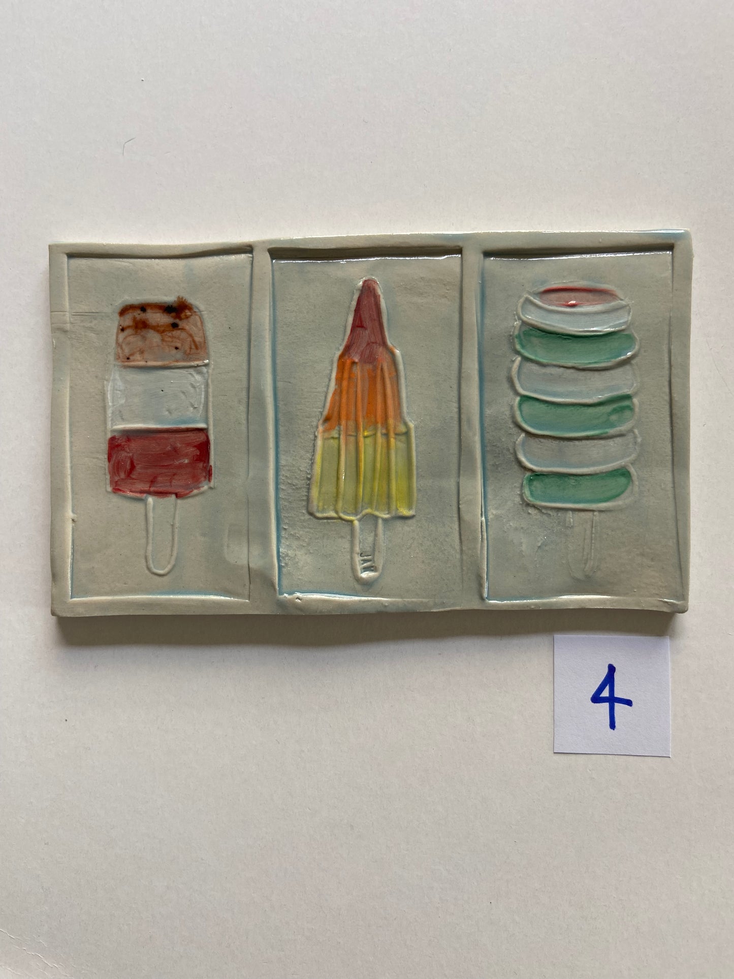 Triptytch of Ices 04 by JAW Ceramics