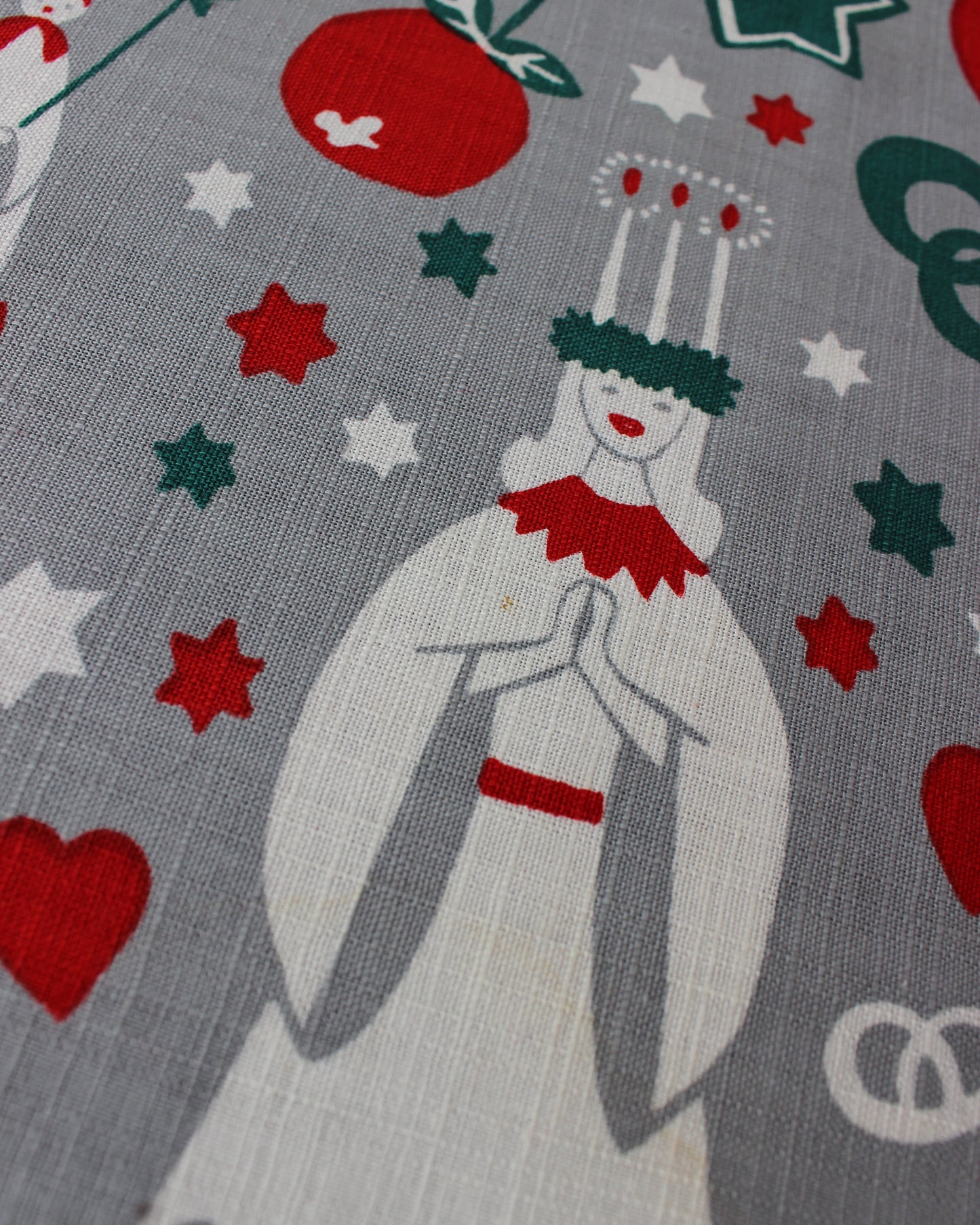 Vintage Swedish Christmas Tea Towel