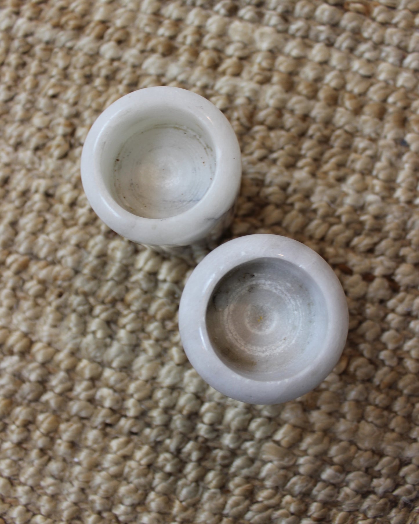 Pair of Marble Tealight Holders