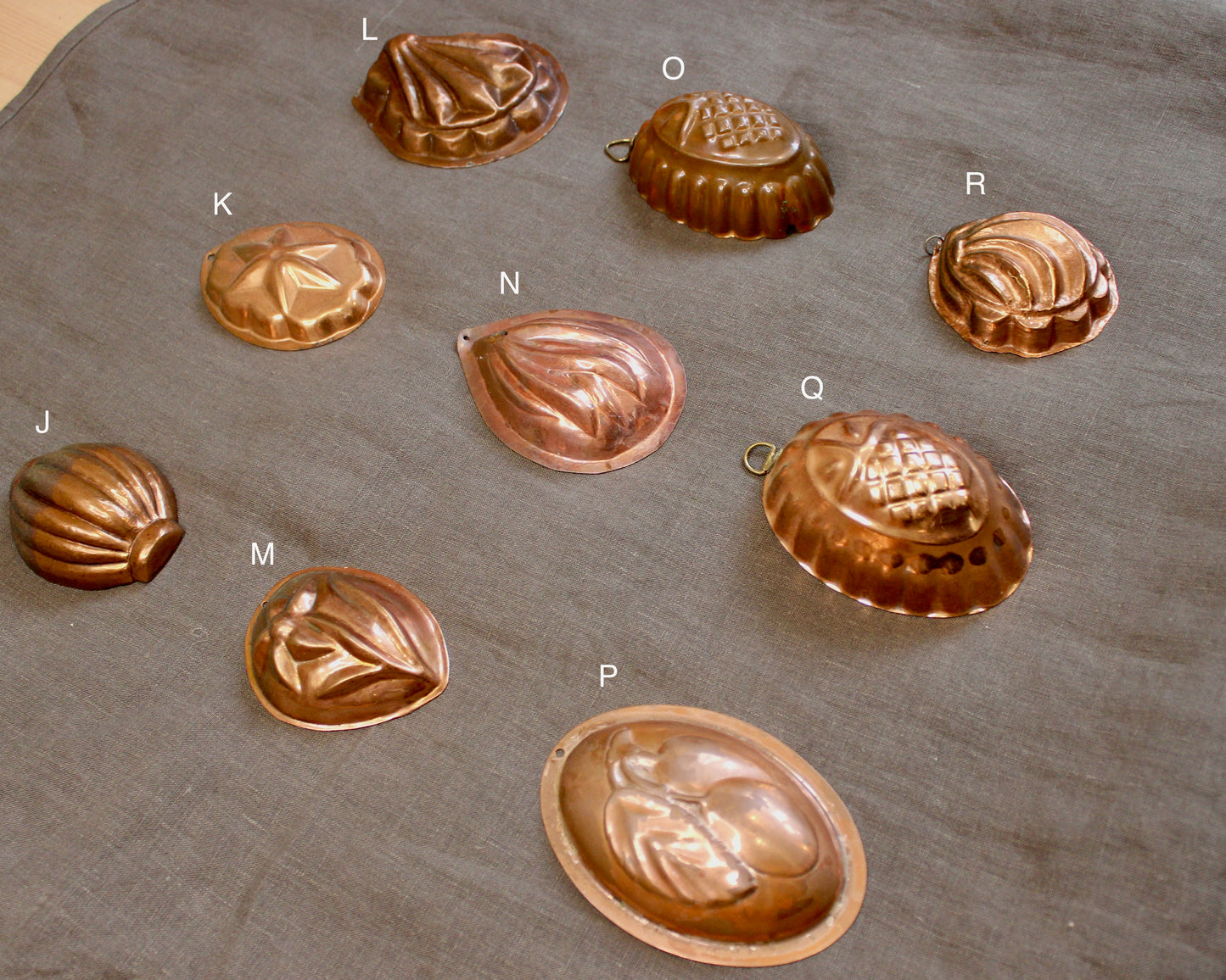 Vintage Swedish Miniature Copper Moulds