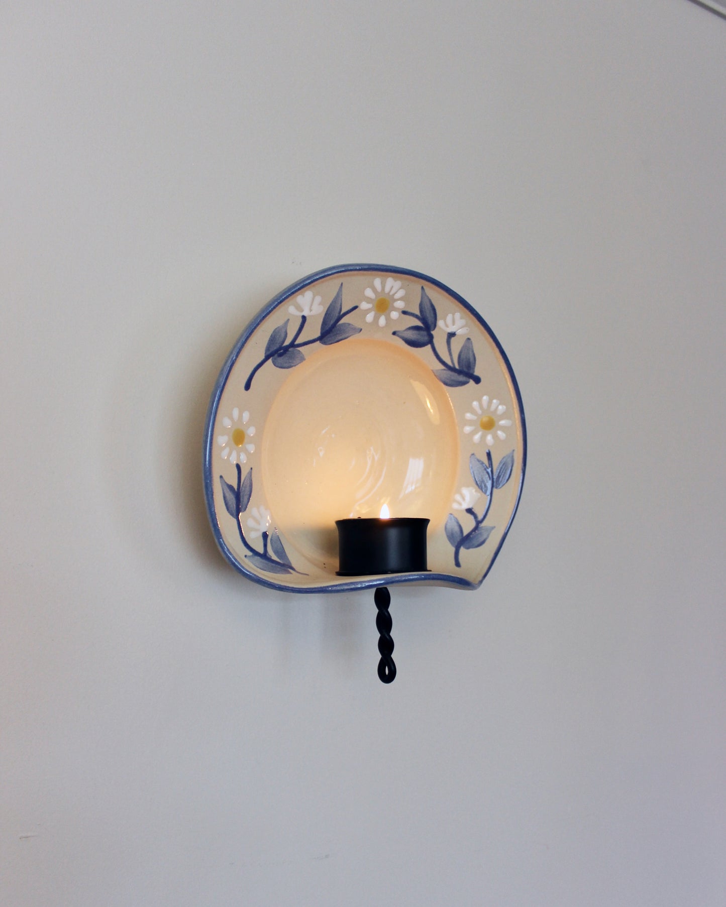 Vintage Ceramic Candle Sconce by Gabriele of Sweden