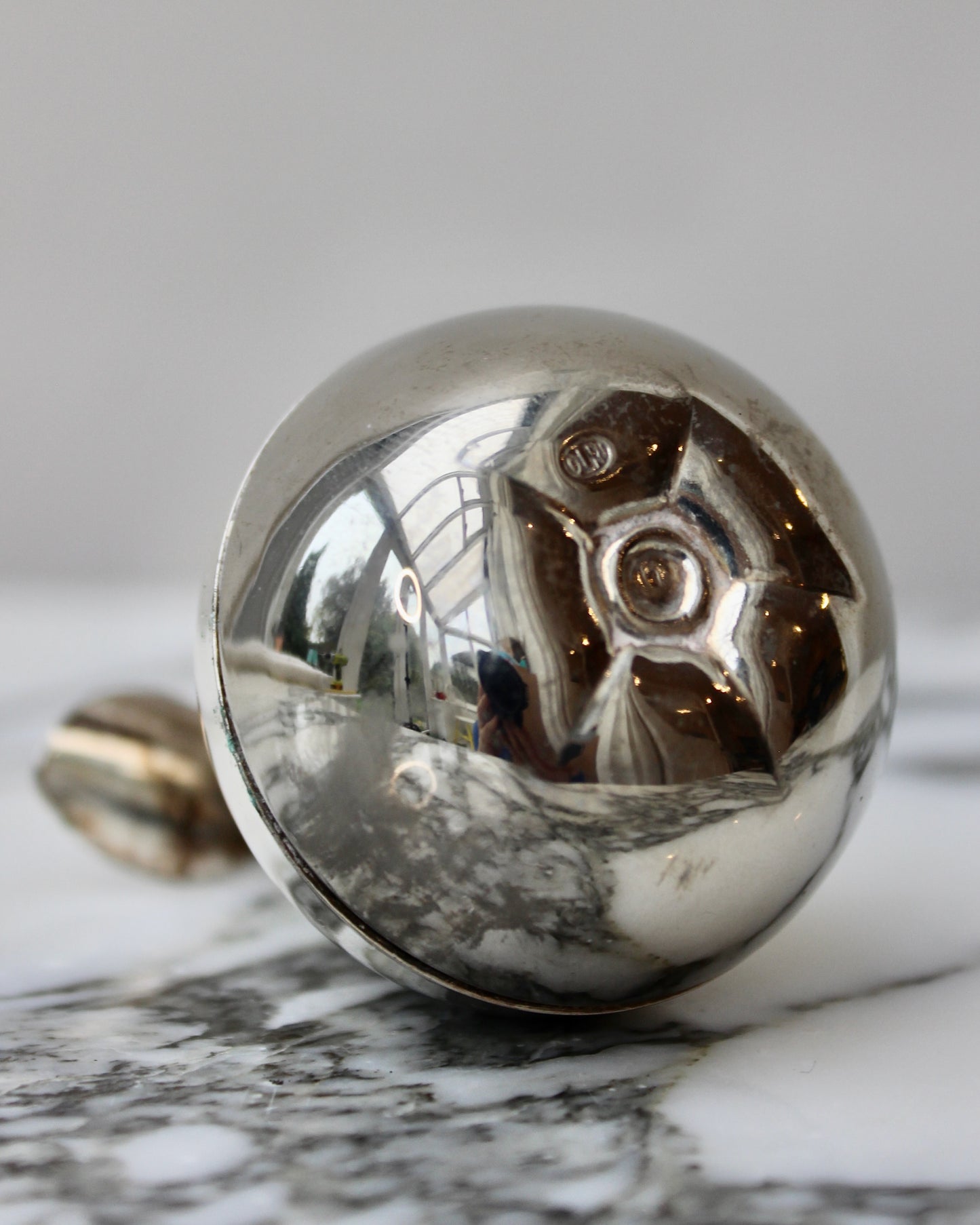 Small Silver Plated Pear Trinket Box