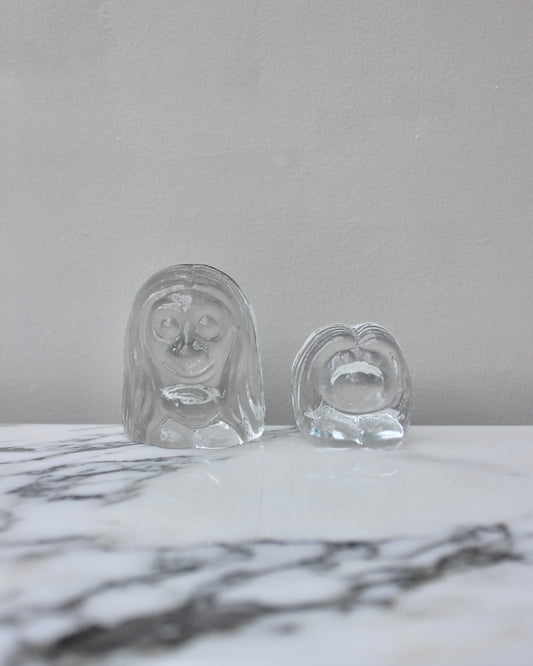 A Pair of Swedish Glass Trolls