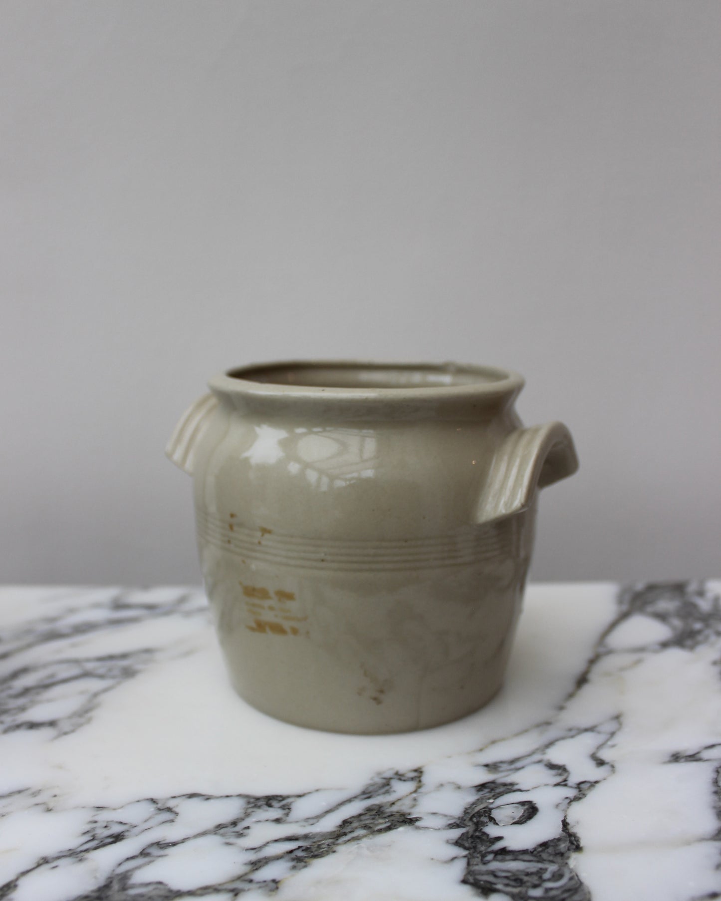 A Trio of Stoneware Pots