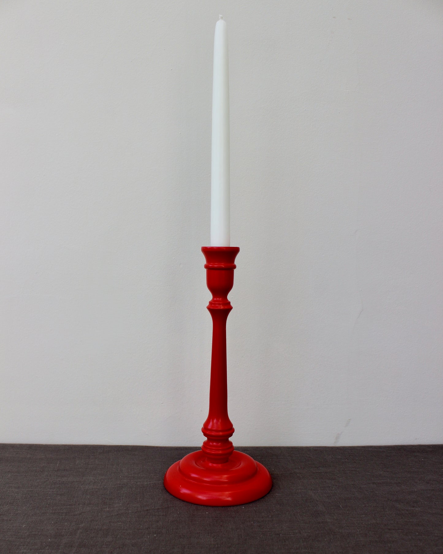 Tall Red Candlestick