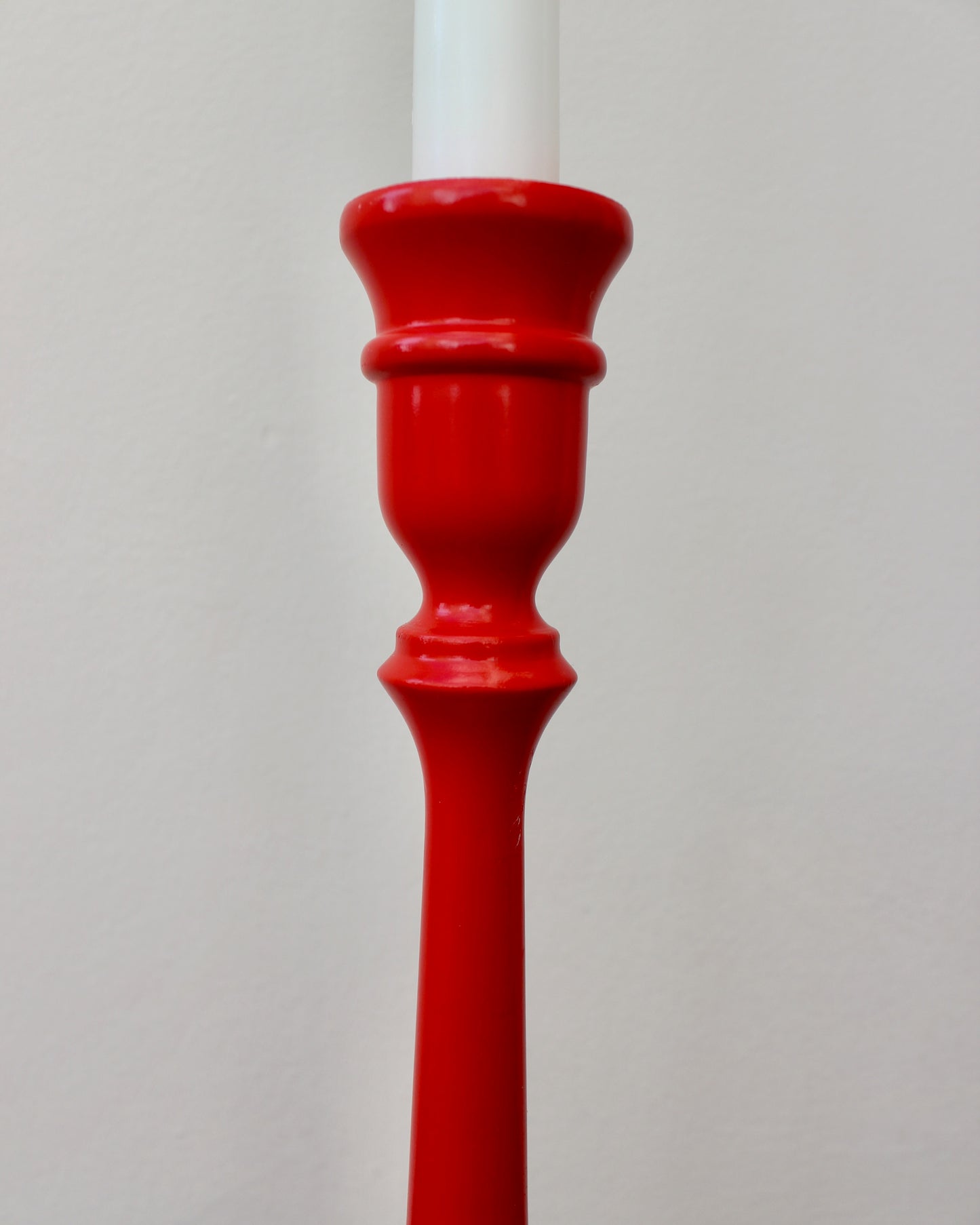 Tall Red Candlestick