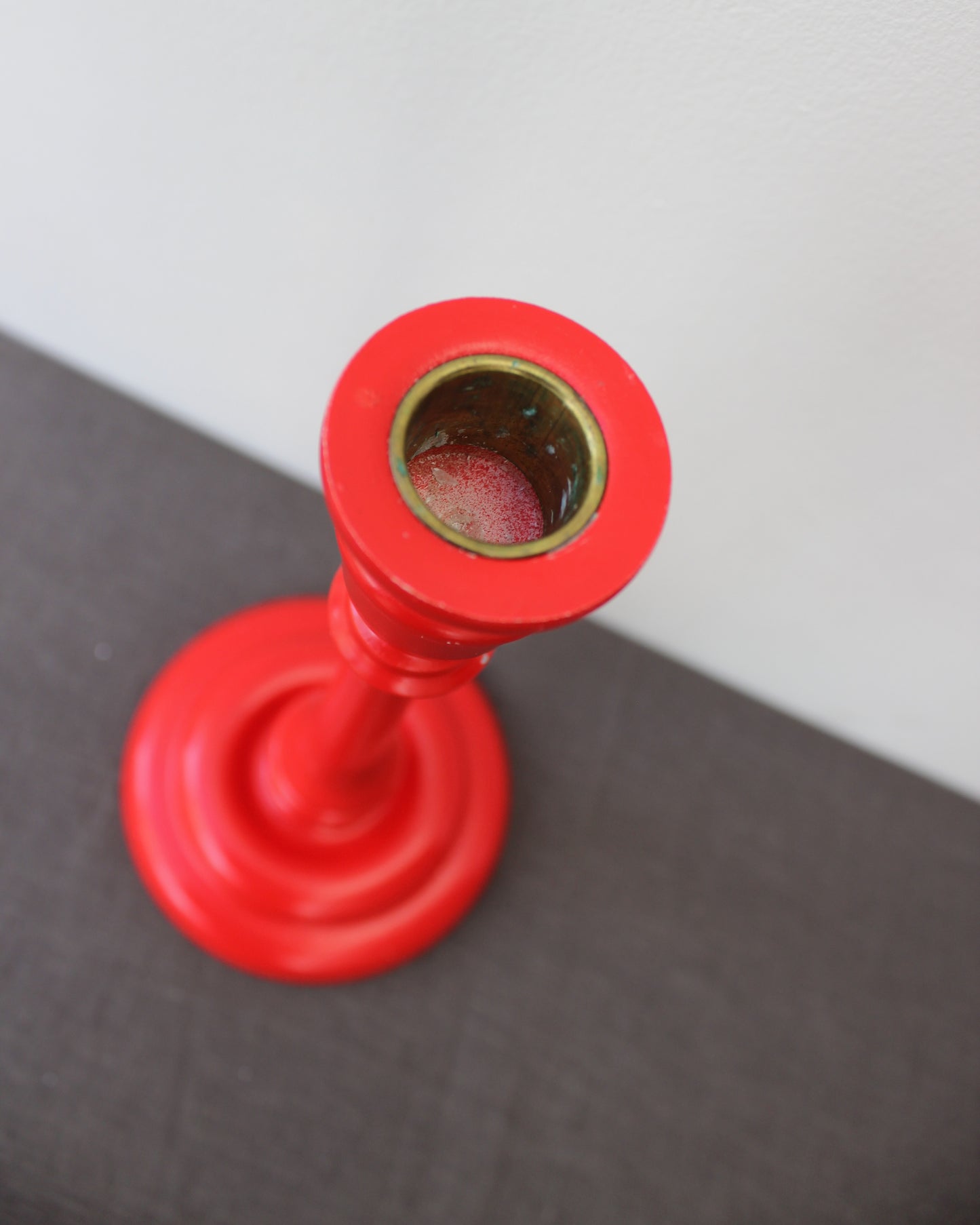 Tall Red Candlestick