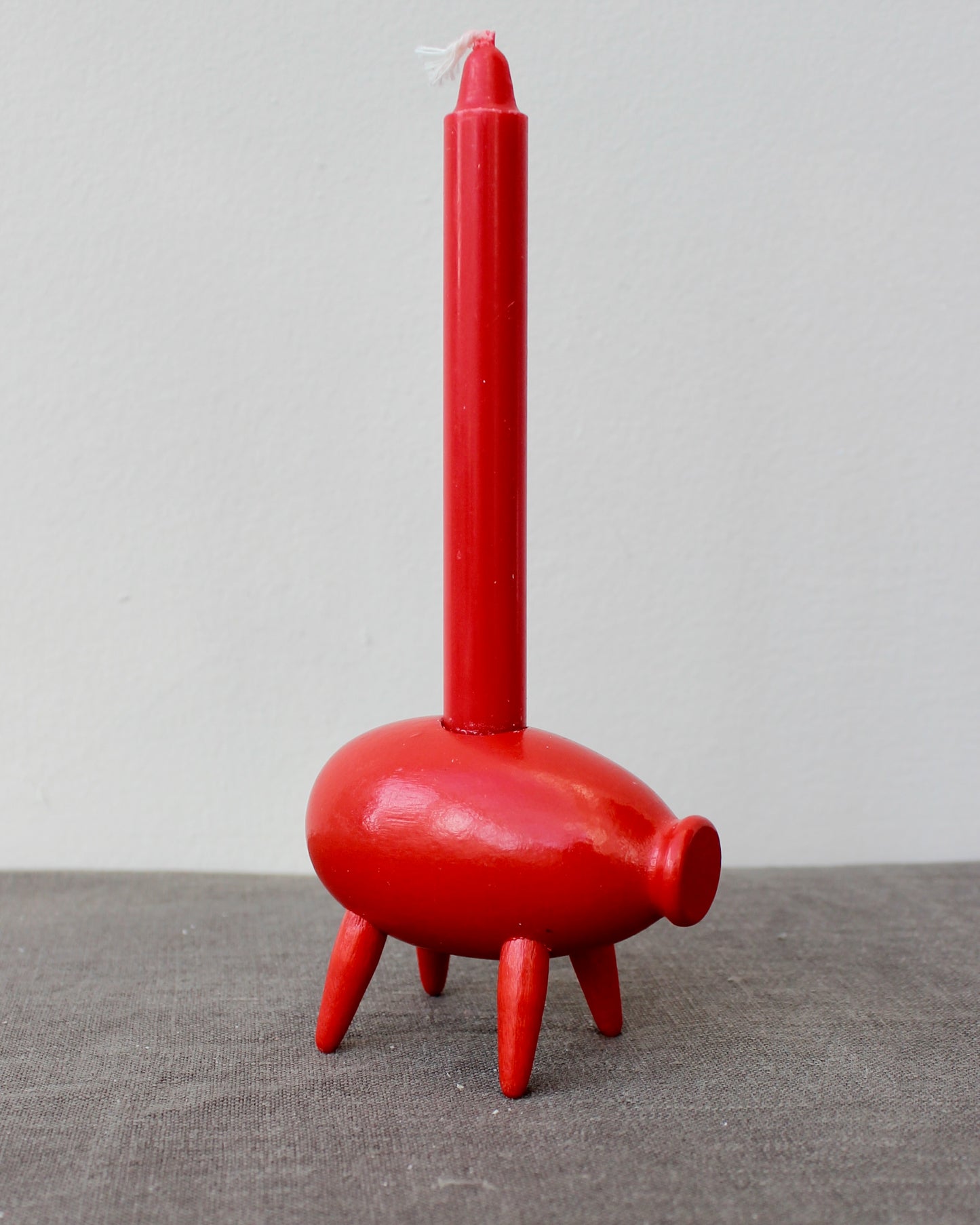 Small Swedish Christmas Pig Candle Holder