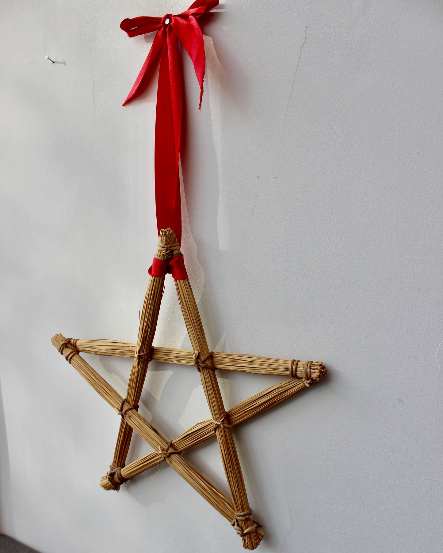 Vintage Straw Christmas Star