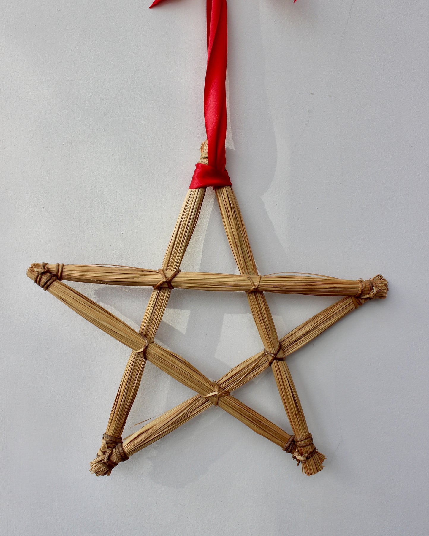 Vintage Straw Christmas Star