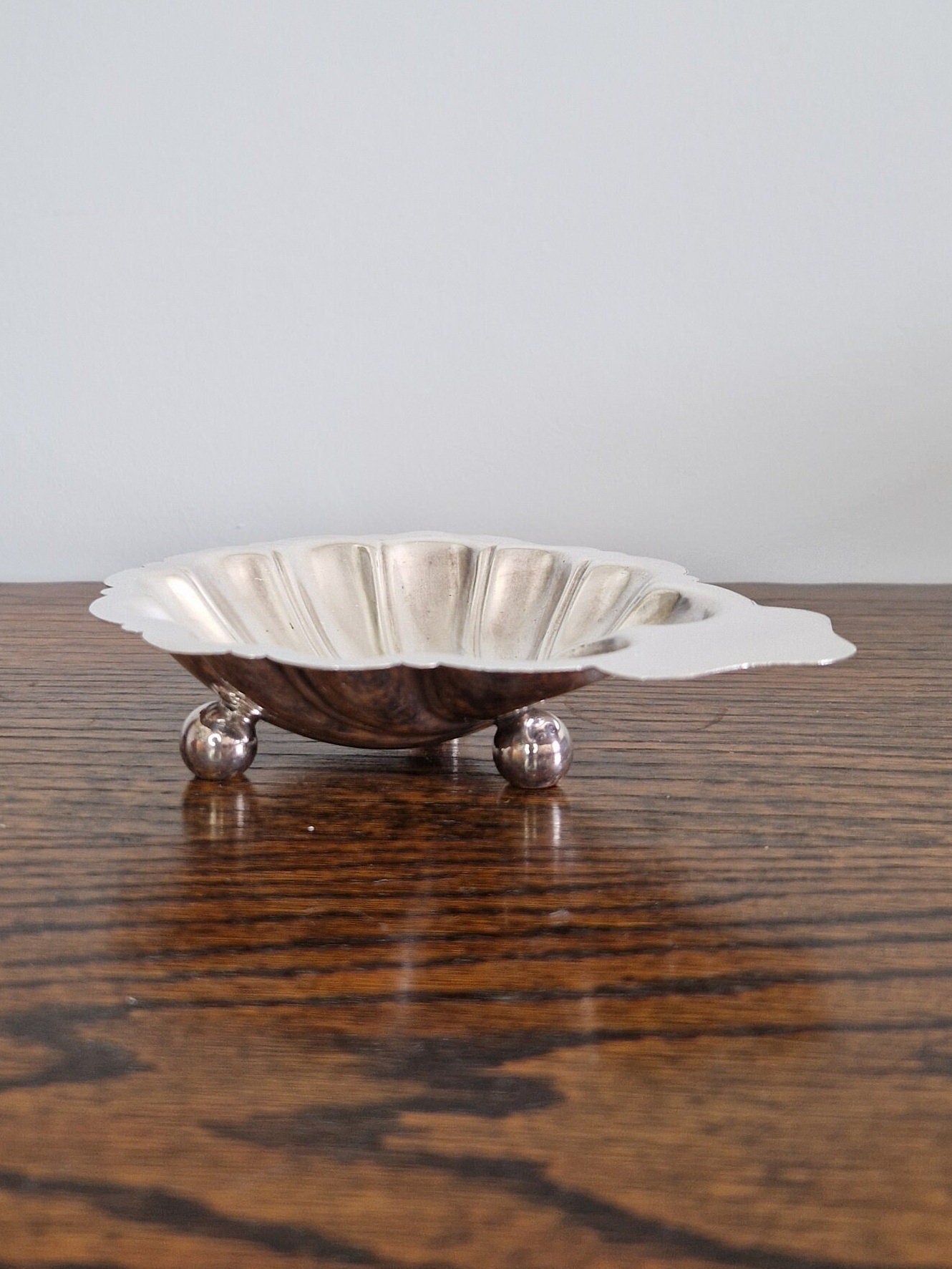 Silver Plated Scallop Trinket Dish