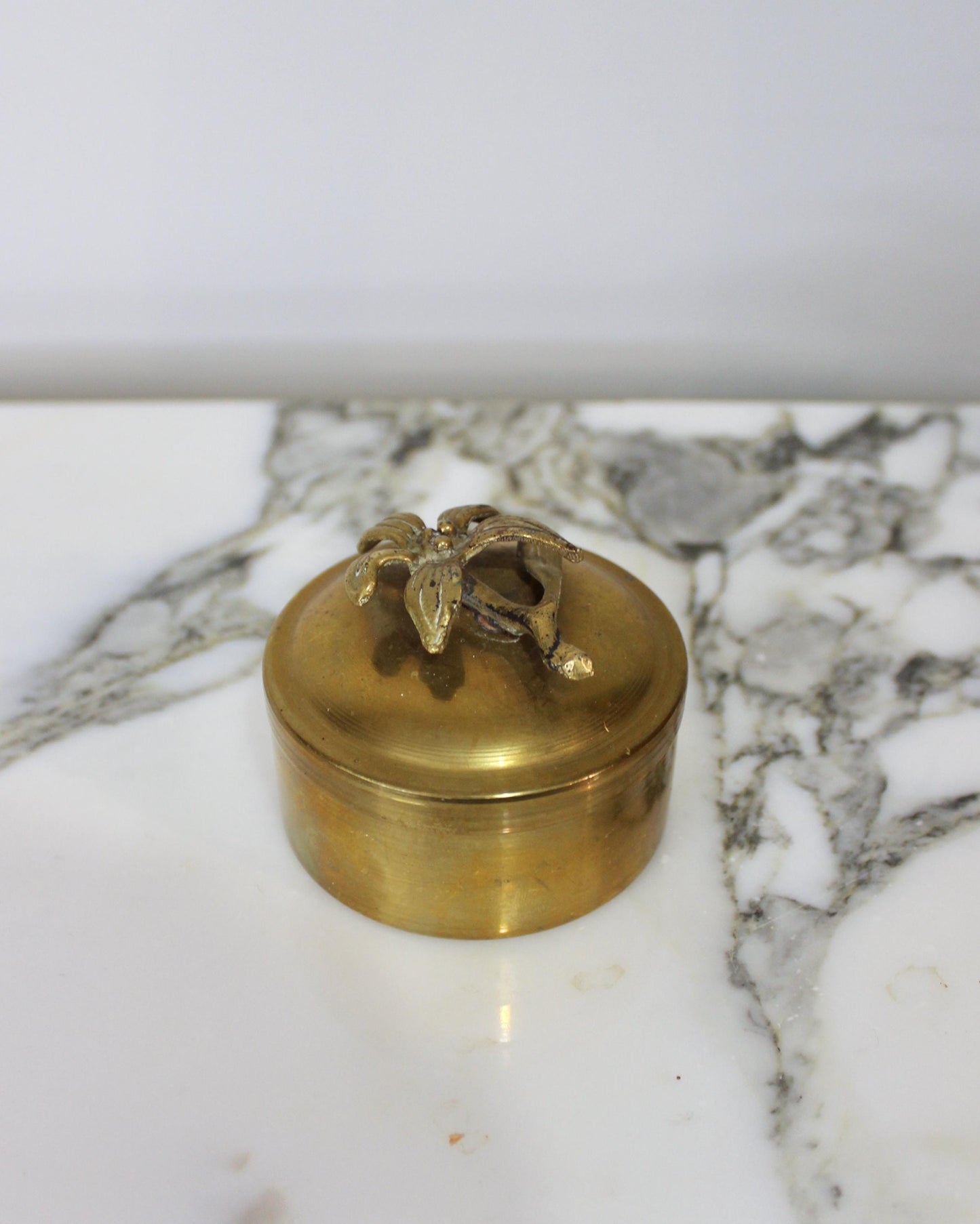 Vintage Brass Trinket Box