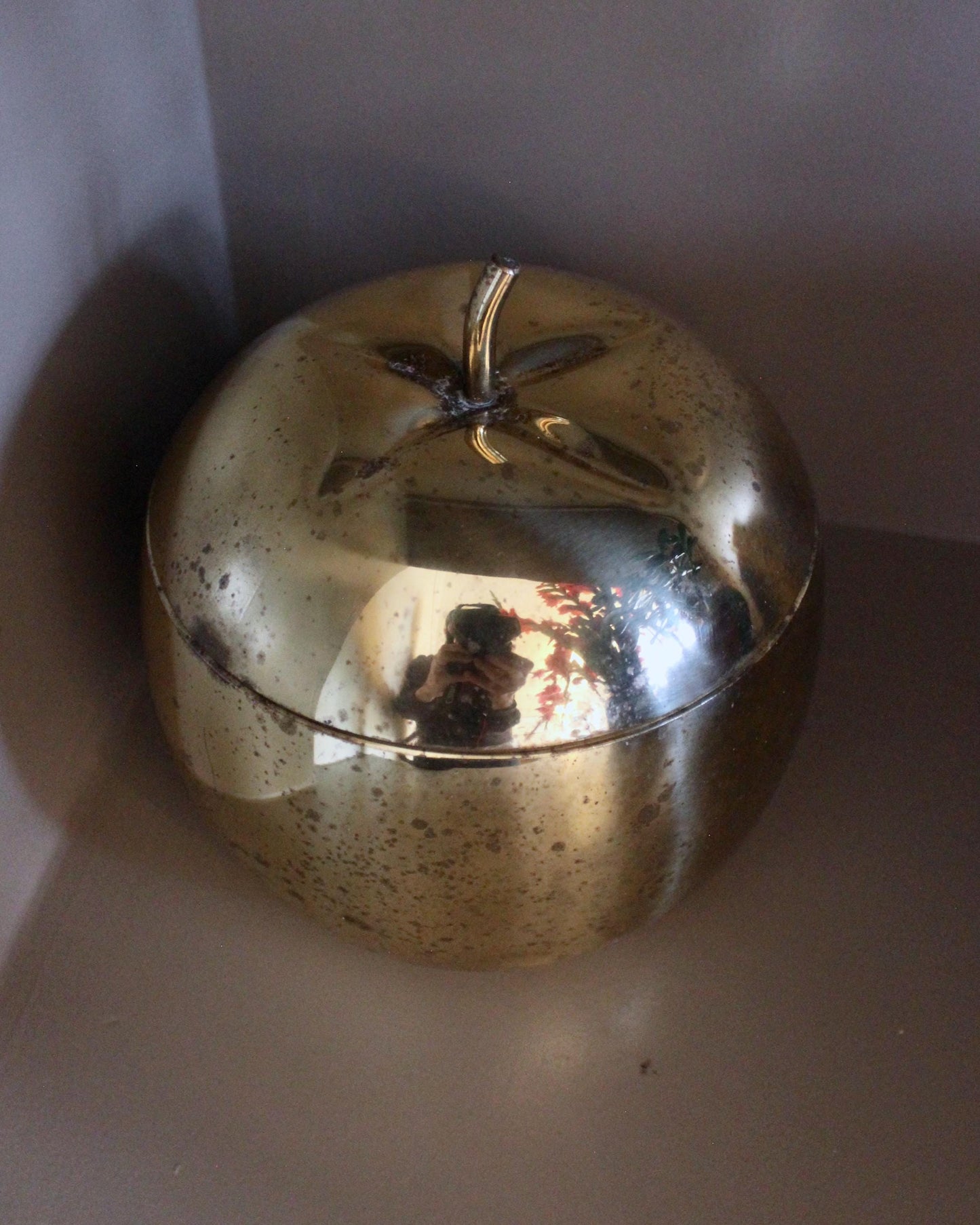 Mid-Century Modern Brass "Pumpkin" Ice Bucket