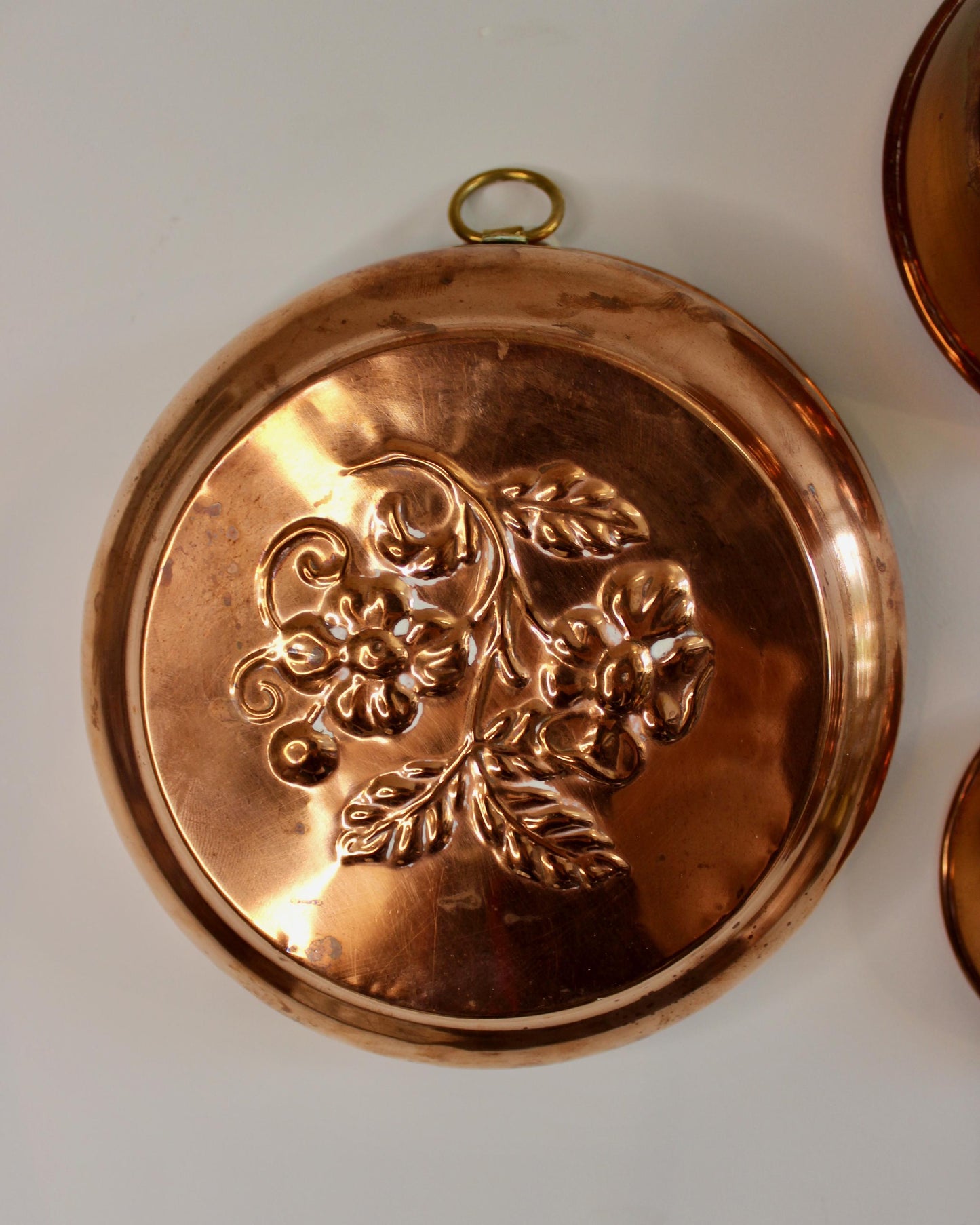 Set of Three Vintage Swedish Copper Moulds