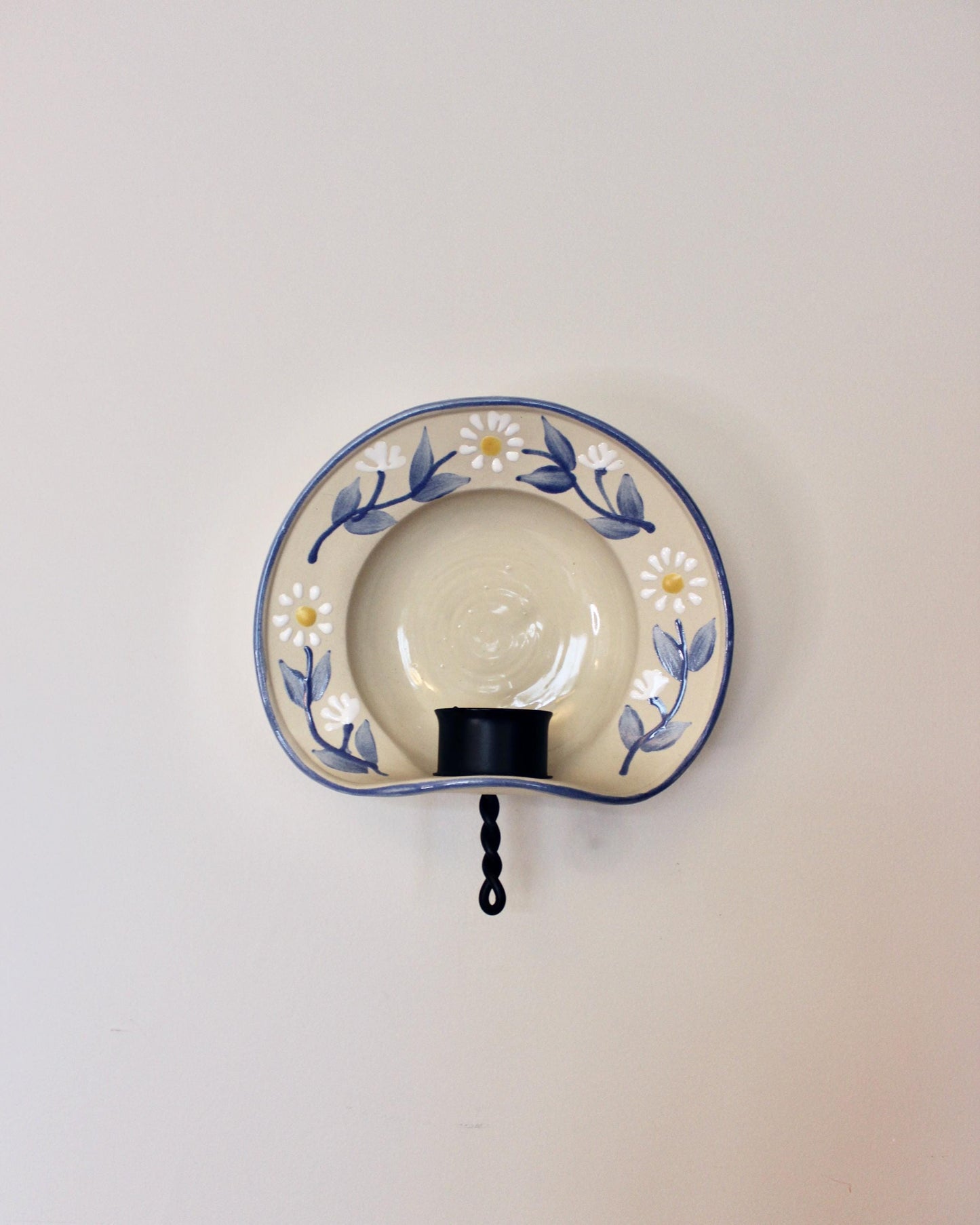 Vintage Ceramic Candle Sconce by Gabriele of Sweden