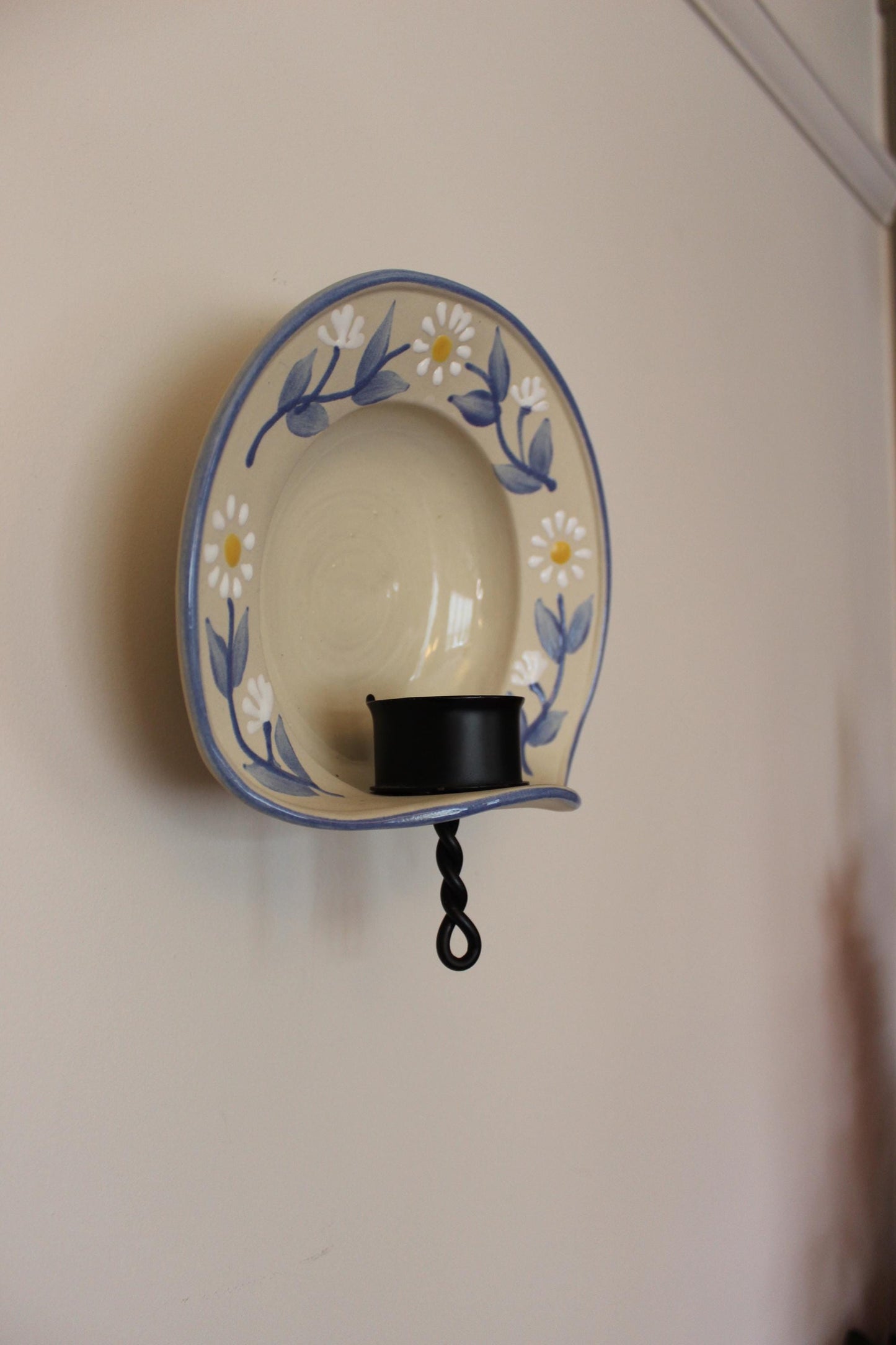 Vintage Ceramic Candle Sconce by Gabriele of Sweden