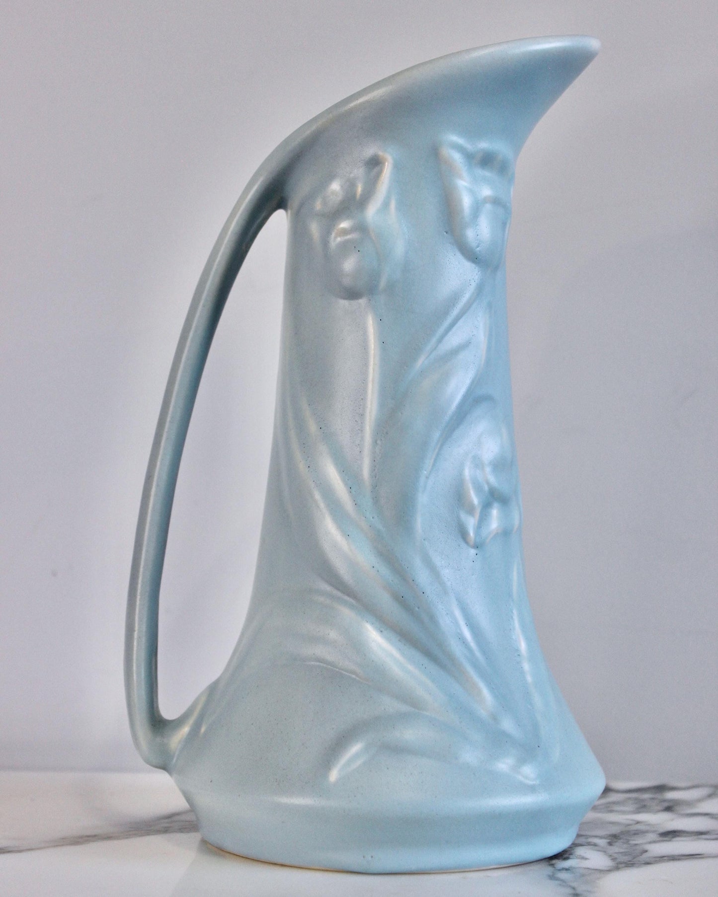 Art Deco Blue Floral Jug