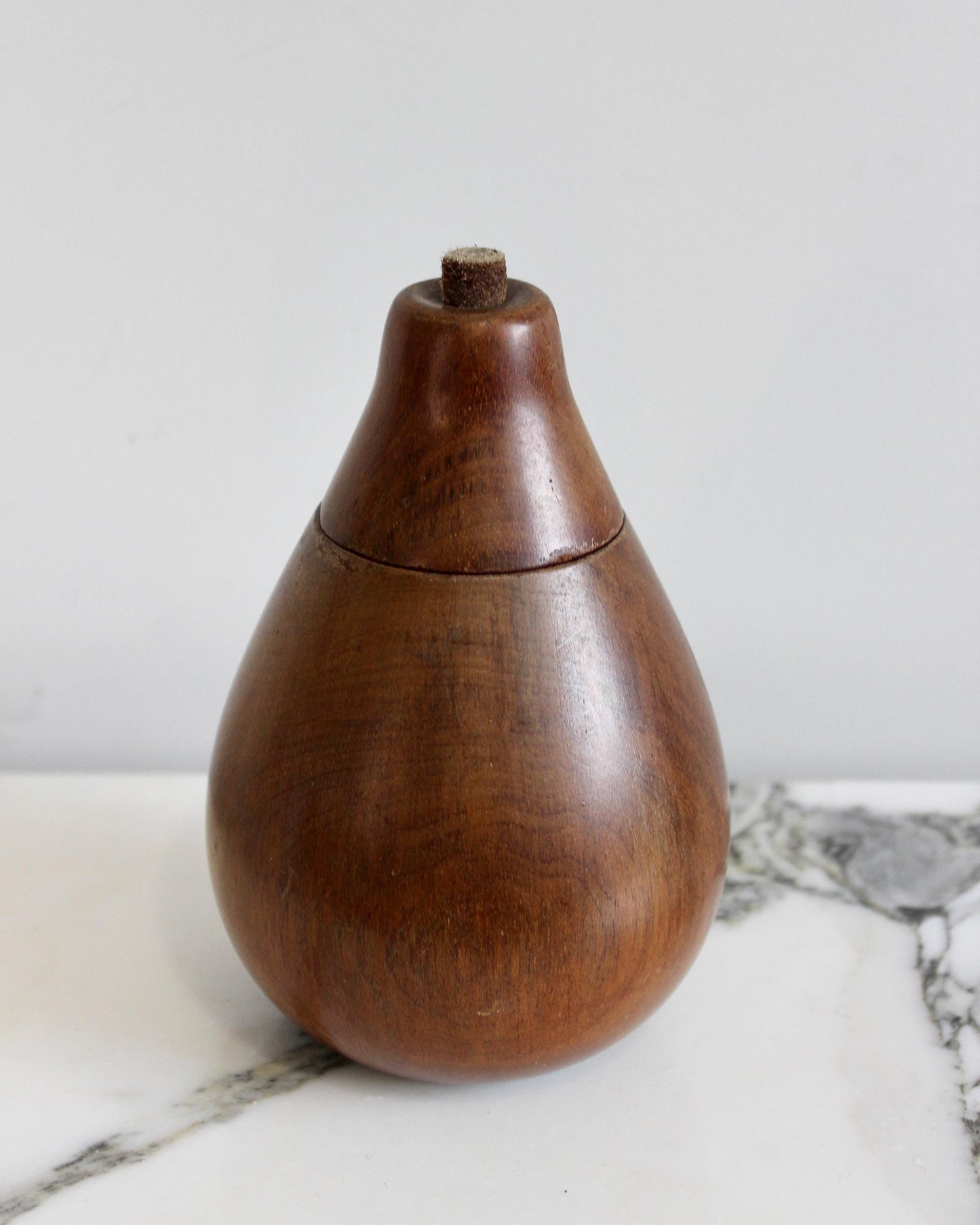 Wooden Pear Trinket Box