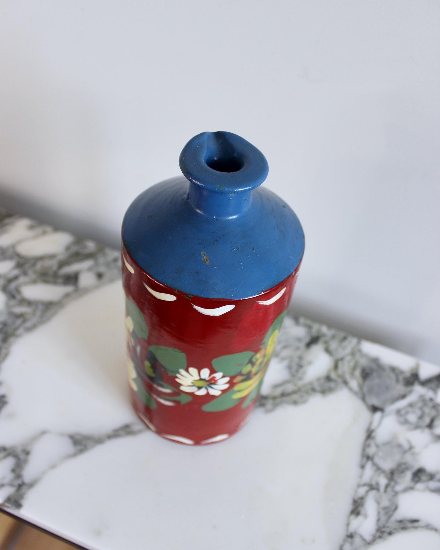 Hand Painted Floral Bottle