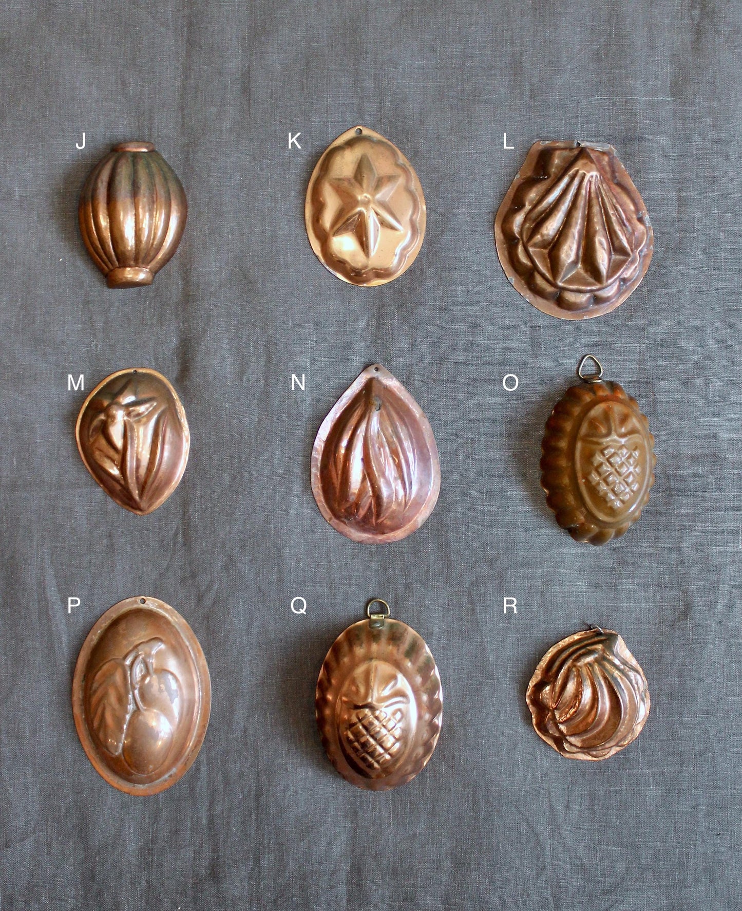 Vintage Swedish Miniature Copper Moulds