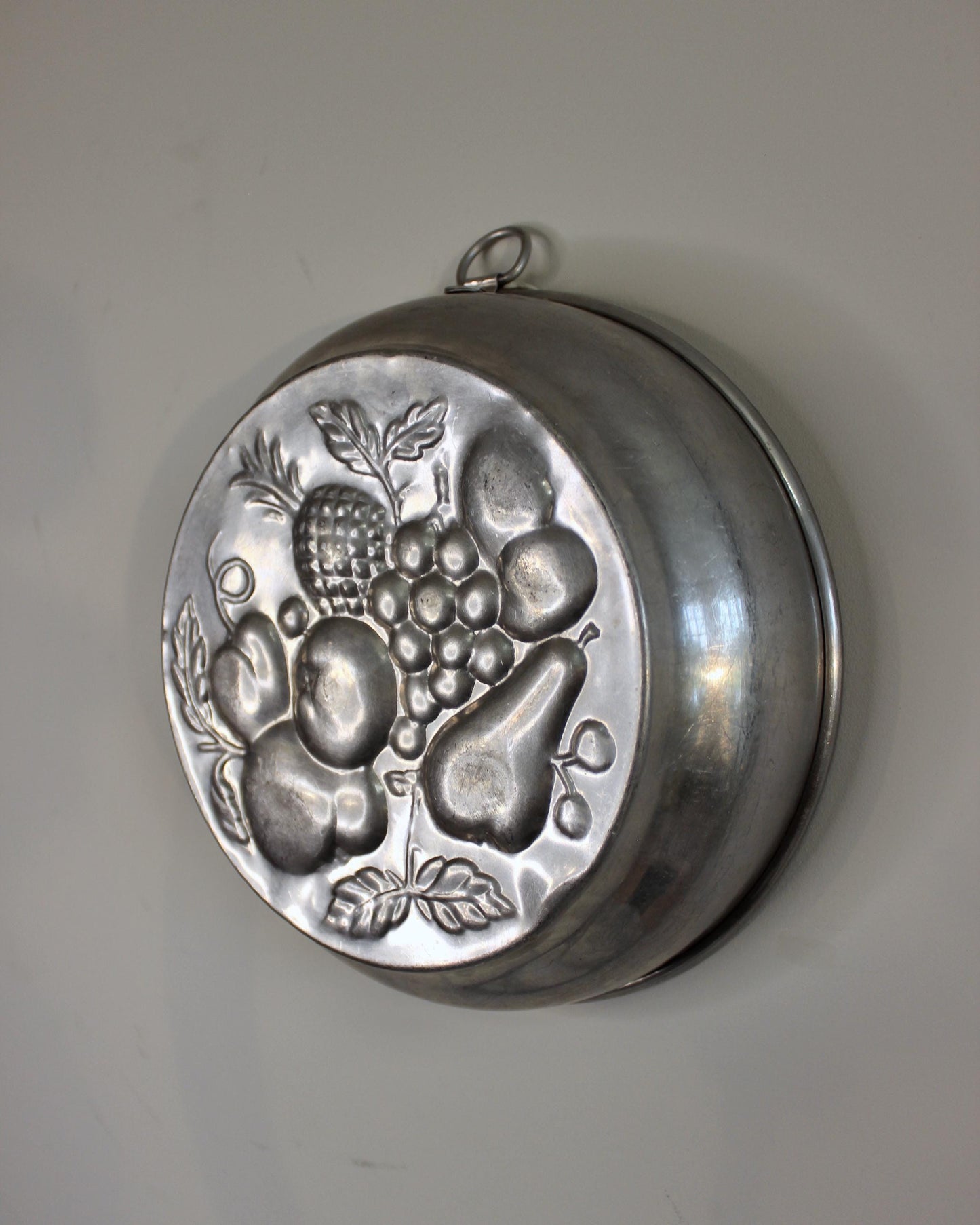 Tin Cake Mould with Fruit Motif