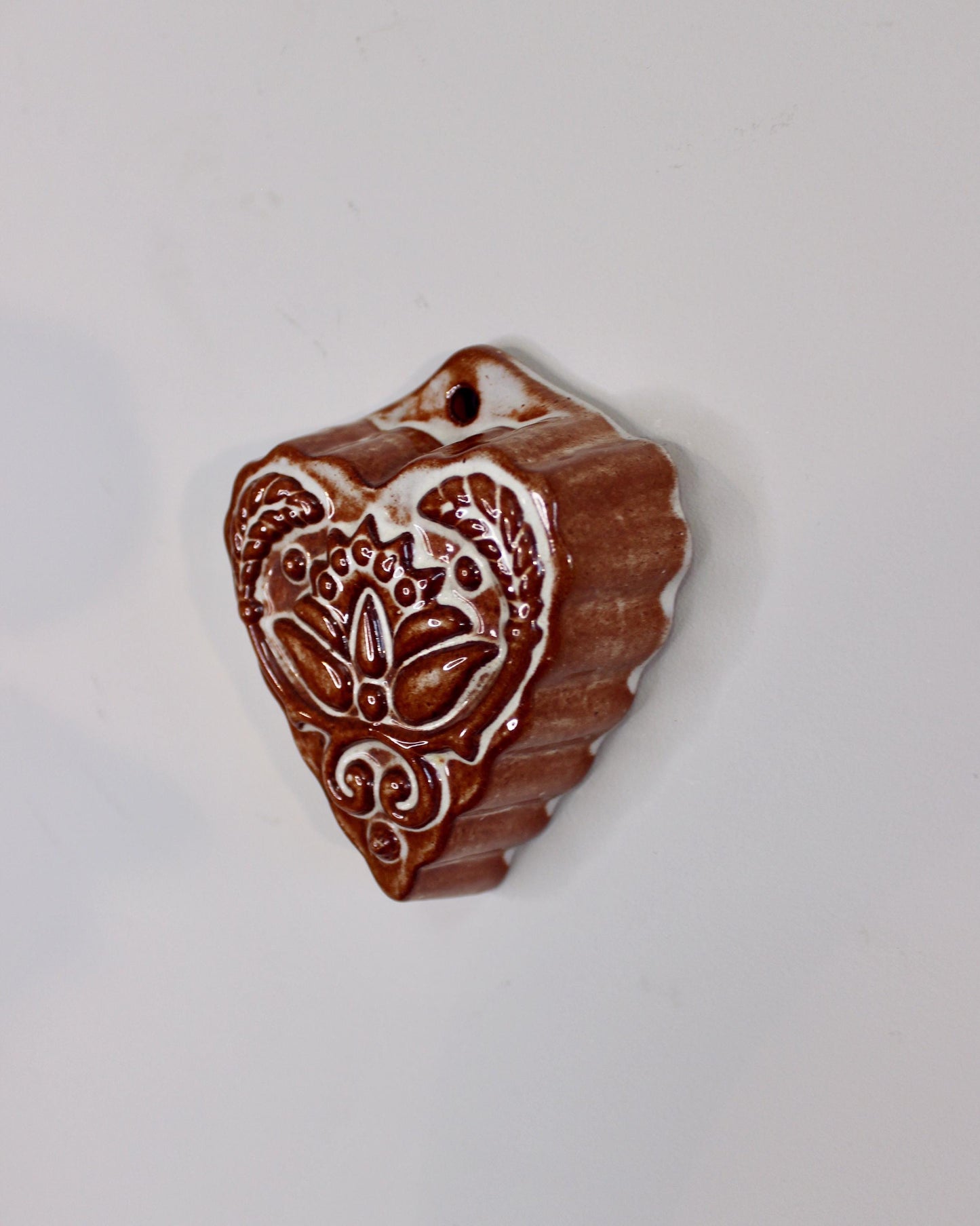 Vintage Terracotta Heart Shaped Mould