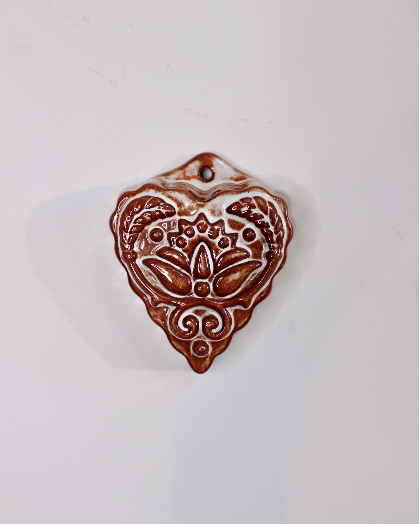 Vintage Terracotta Heart Shaped Mould