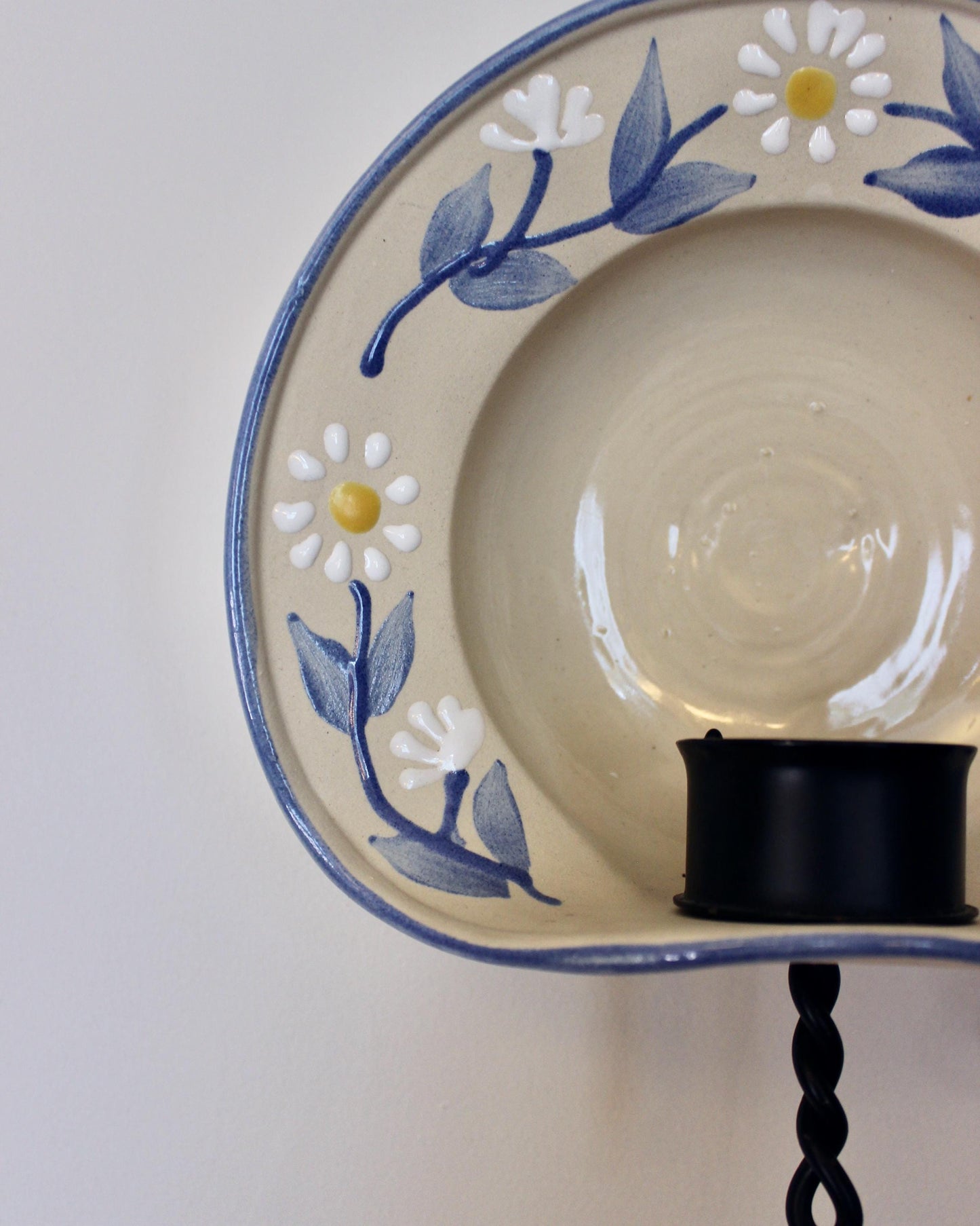 Vintage Ceramic Candle Sconce by Gabriele of Sweden