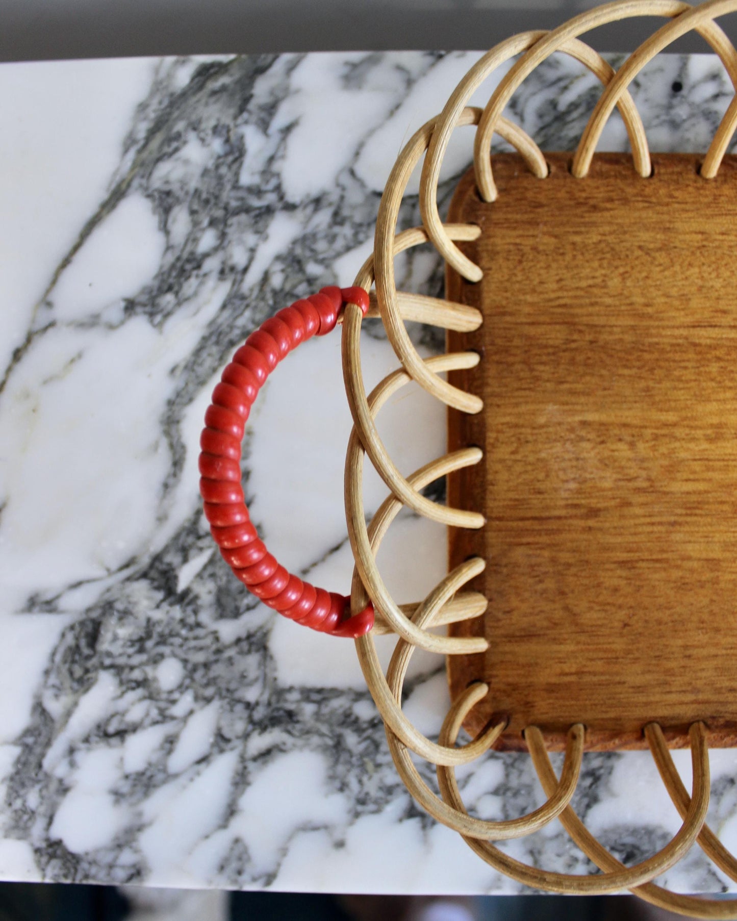 Scandinavian Vintage Handmade Wooden Tray