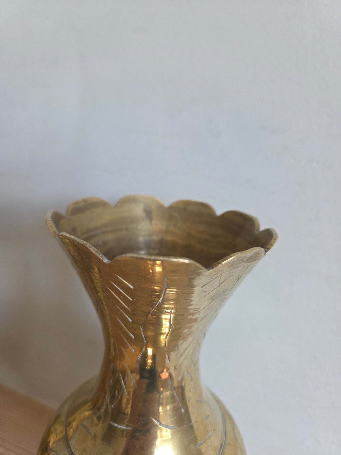 Pair of Vintage Brass Vases